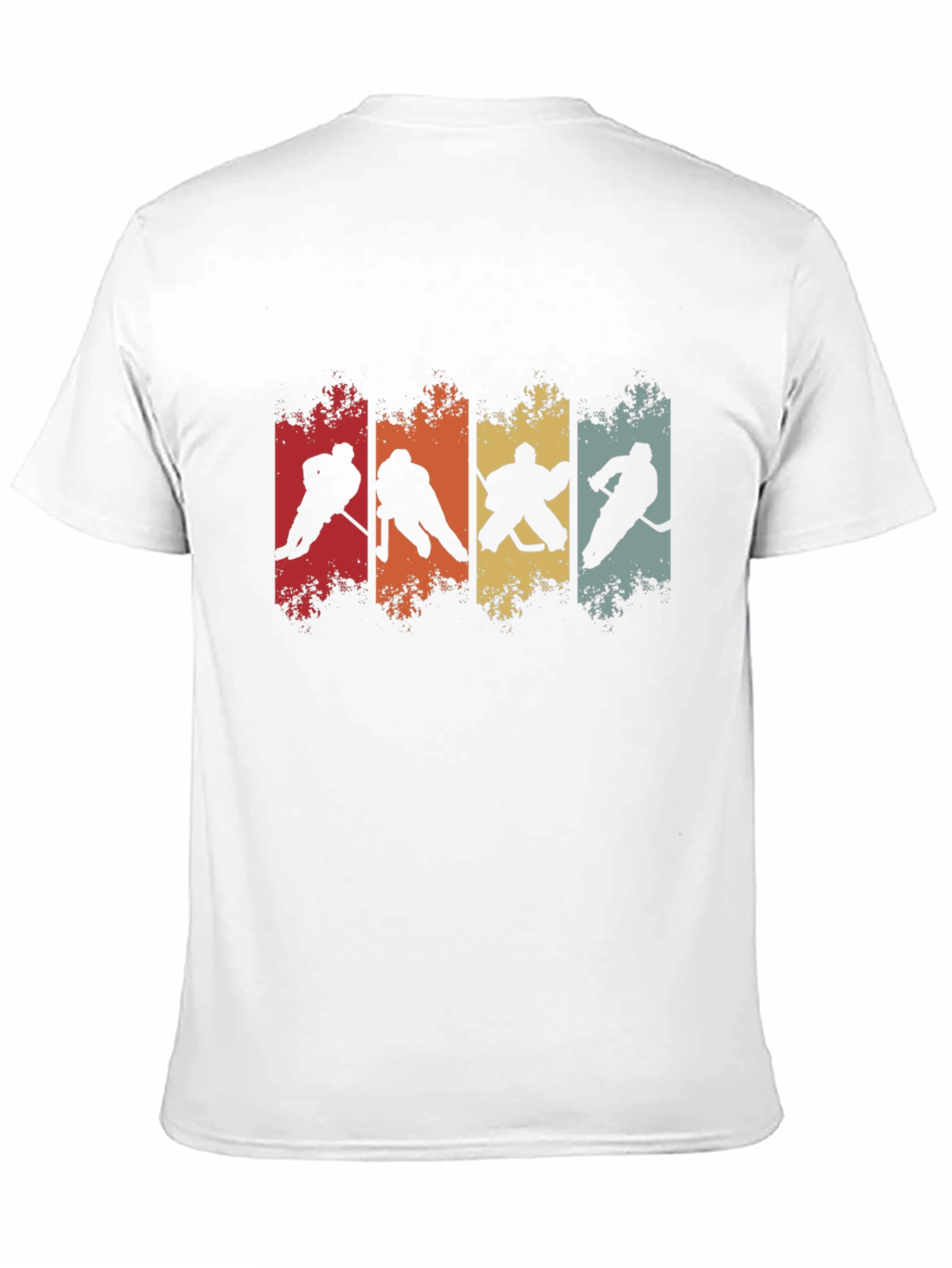 Retro Hockey Silhouette Graphic Tee