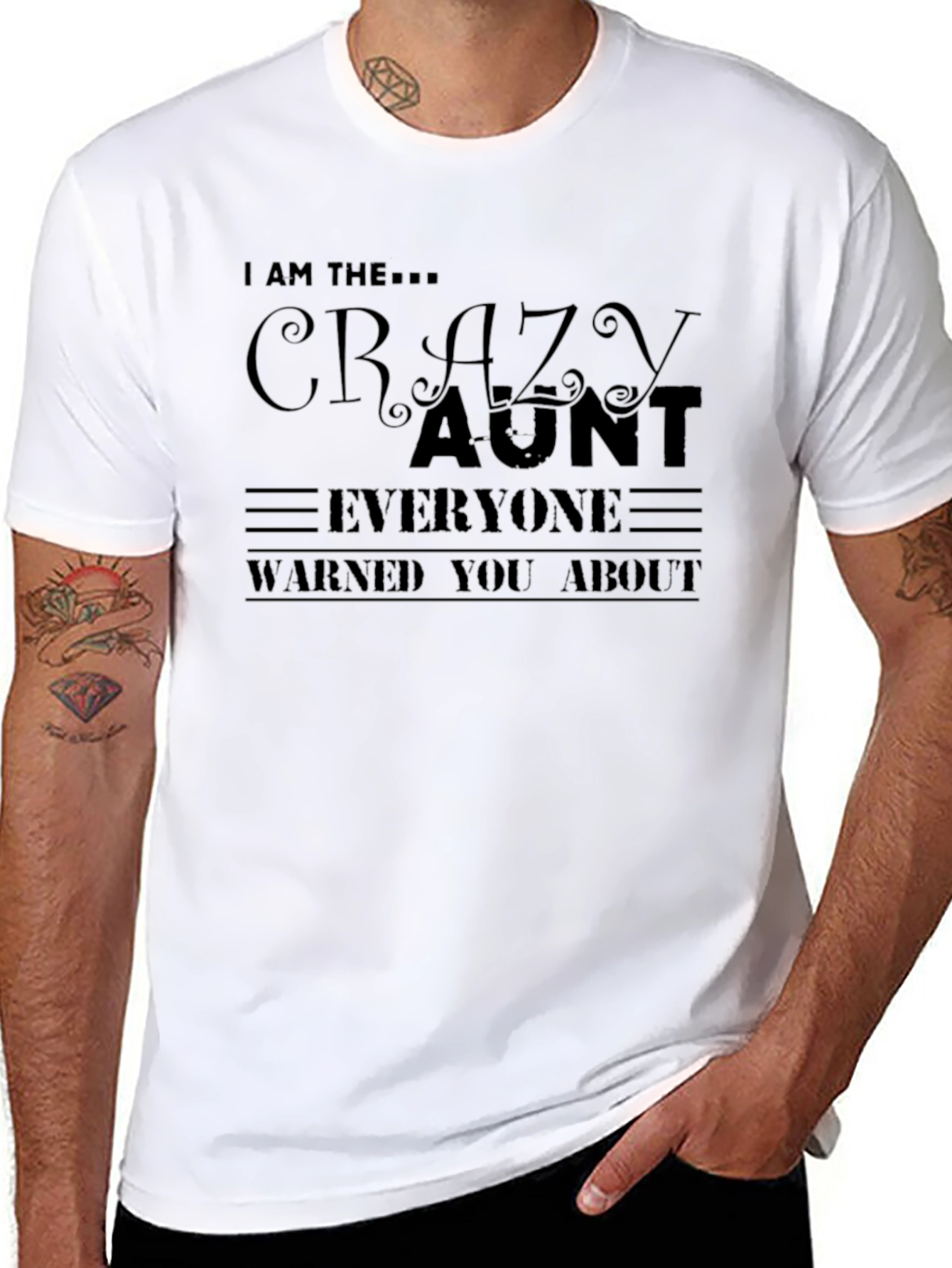 Crazy Aunt T-Shirt - Fun Novelty Tee