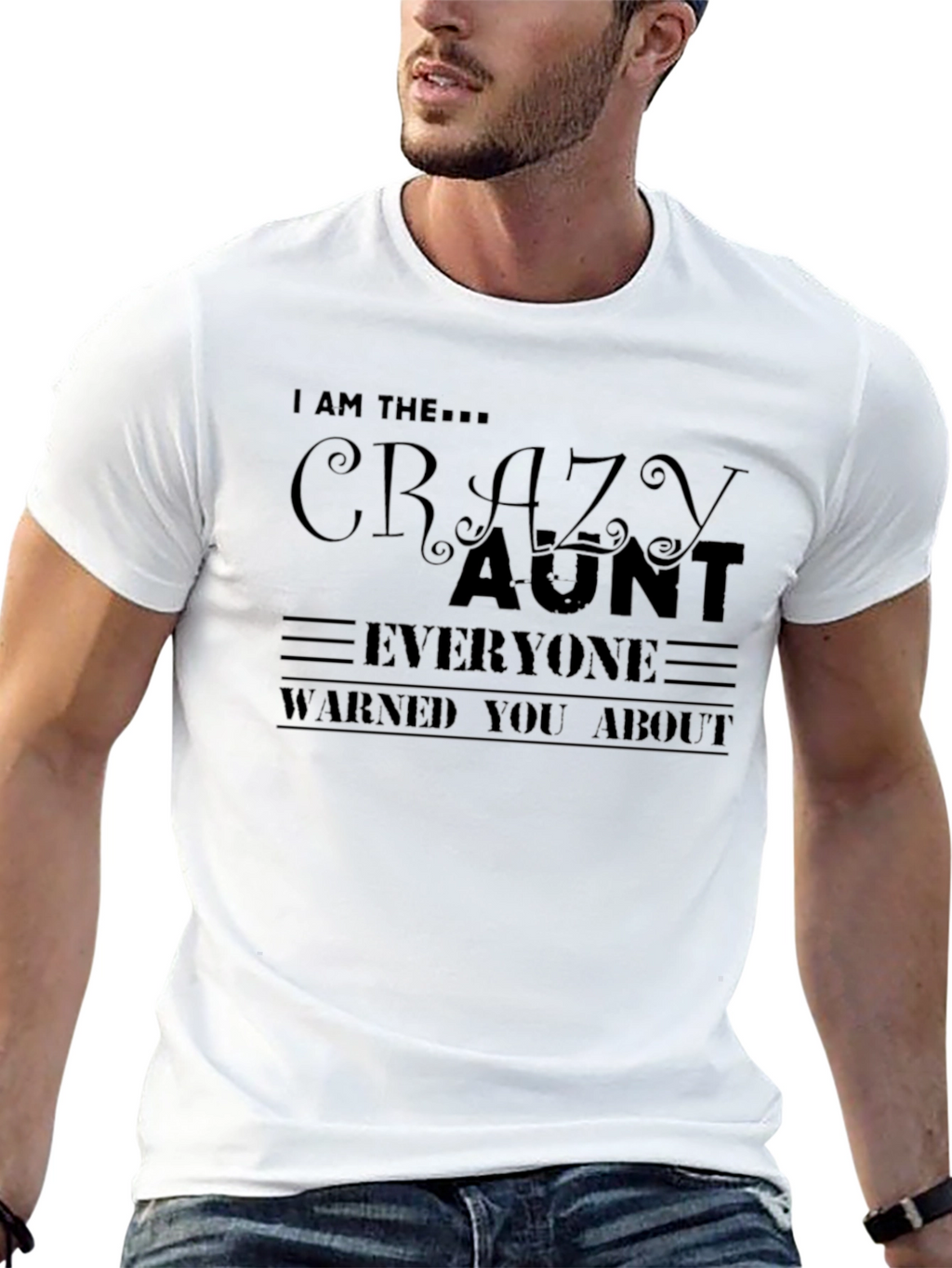 Crazy Aunt T-Shirt - Fun Novelty Tee