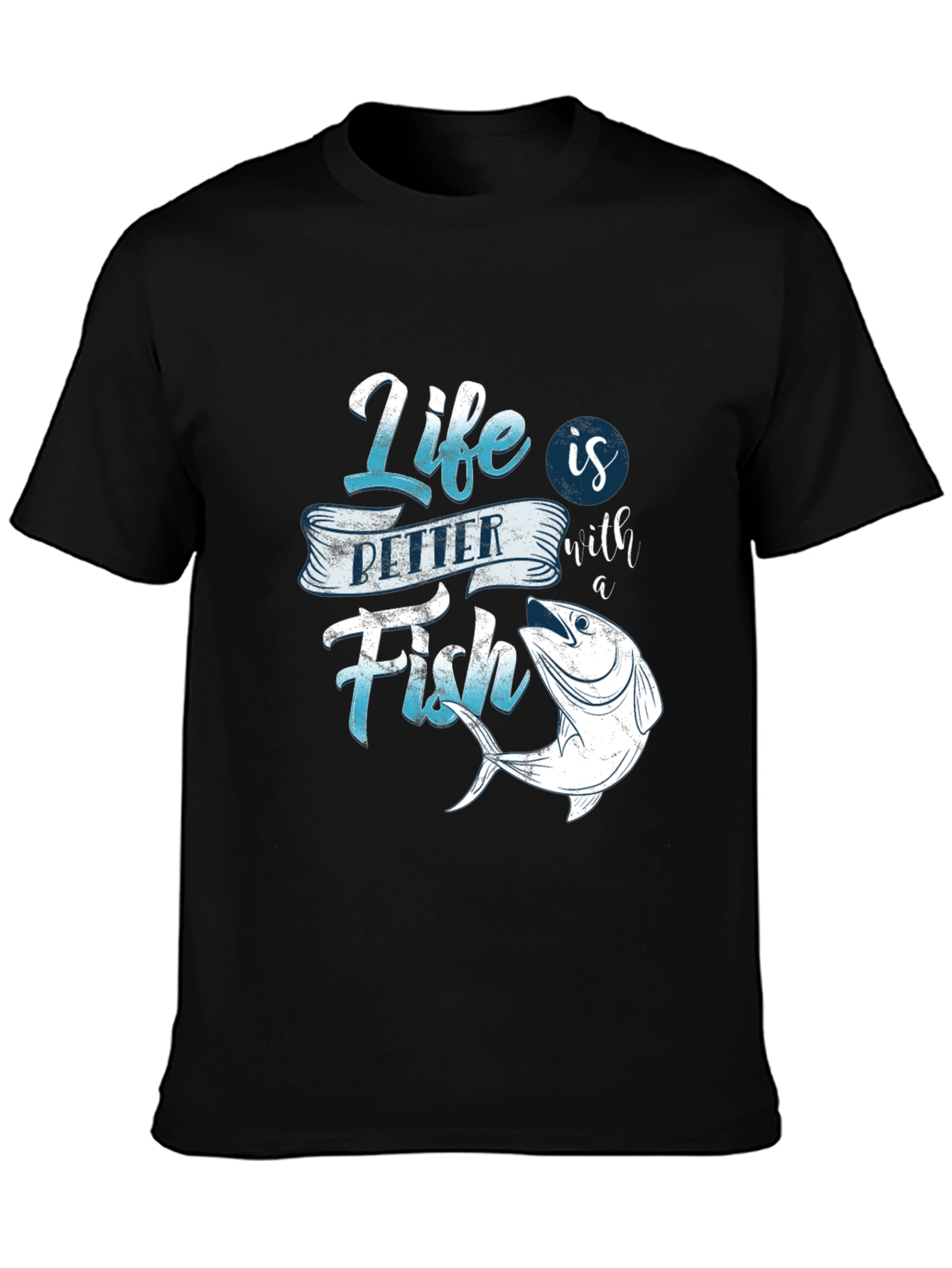 Life is Better with Fish Graphic T-Shirt