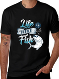 Life is Better with Fish Graphic T-Shirt