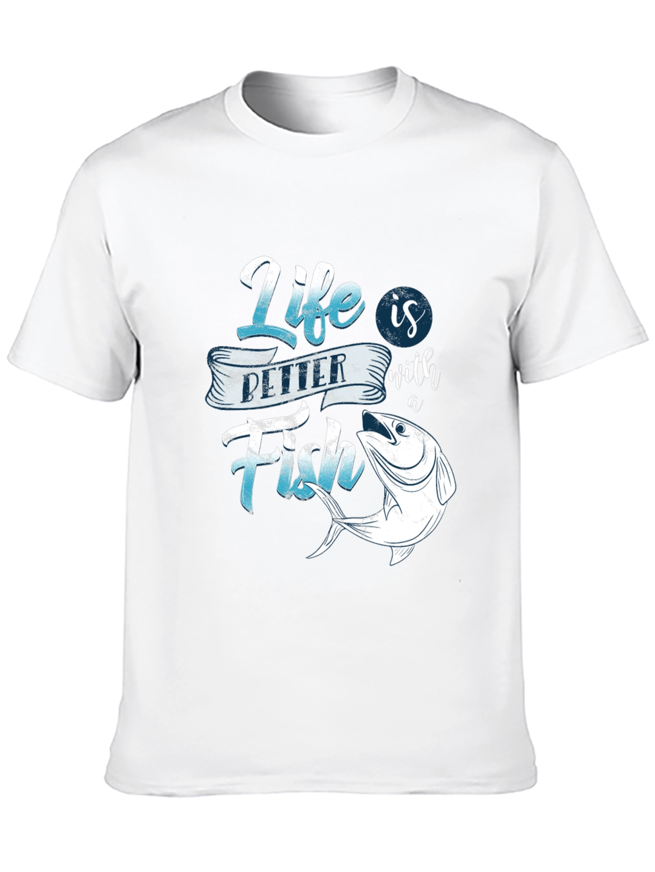 Life is Better with Fish Graphic T-Shirt