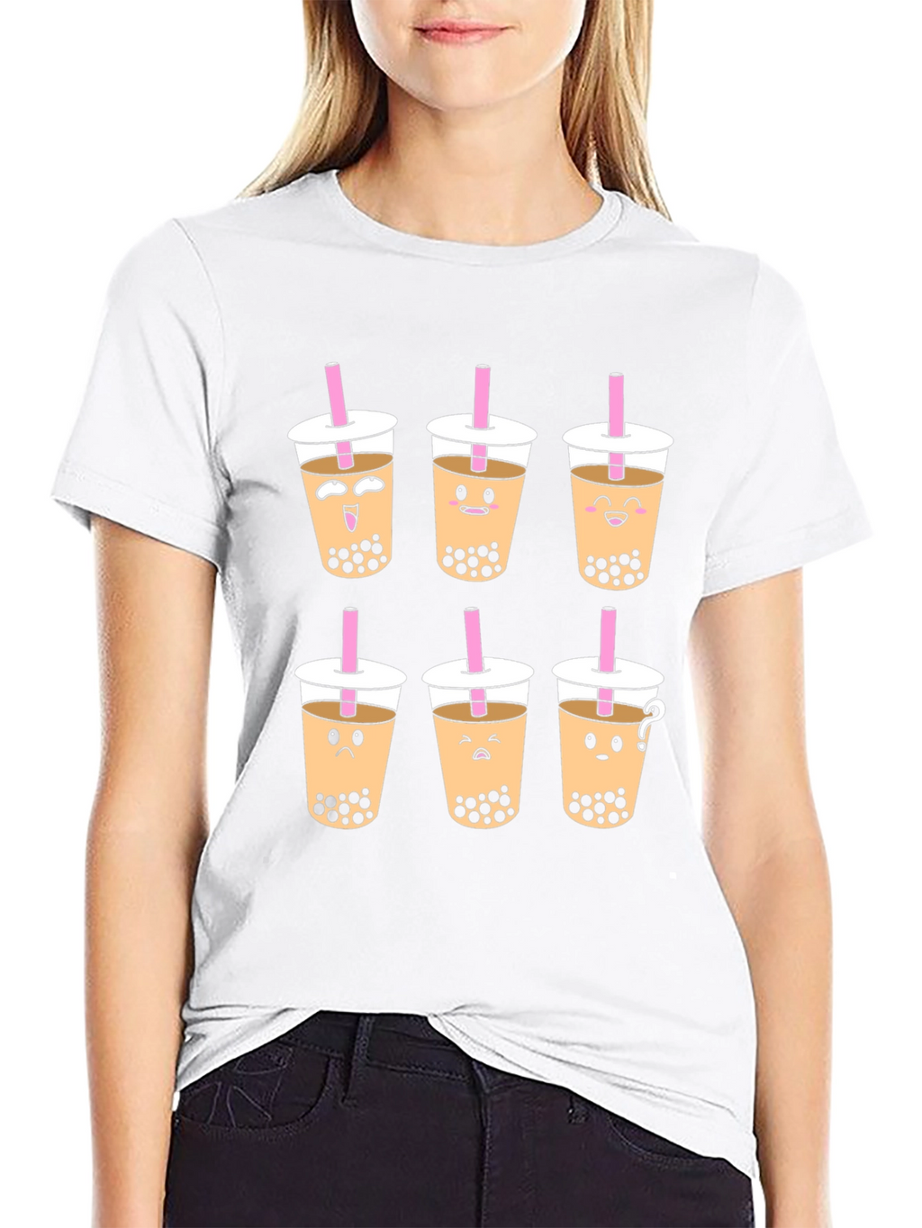 Boba Tea Graphic T-Shirt - Unisex Black Tee