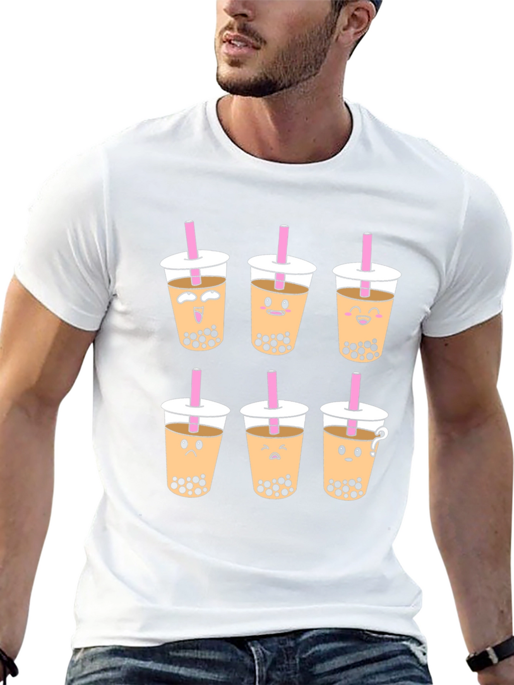 Boba Tea Graphic T-Shirt - Unisex Black Tee