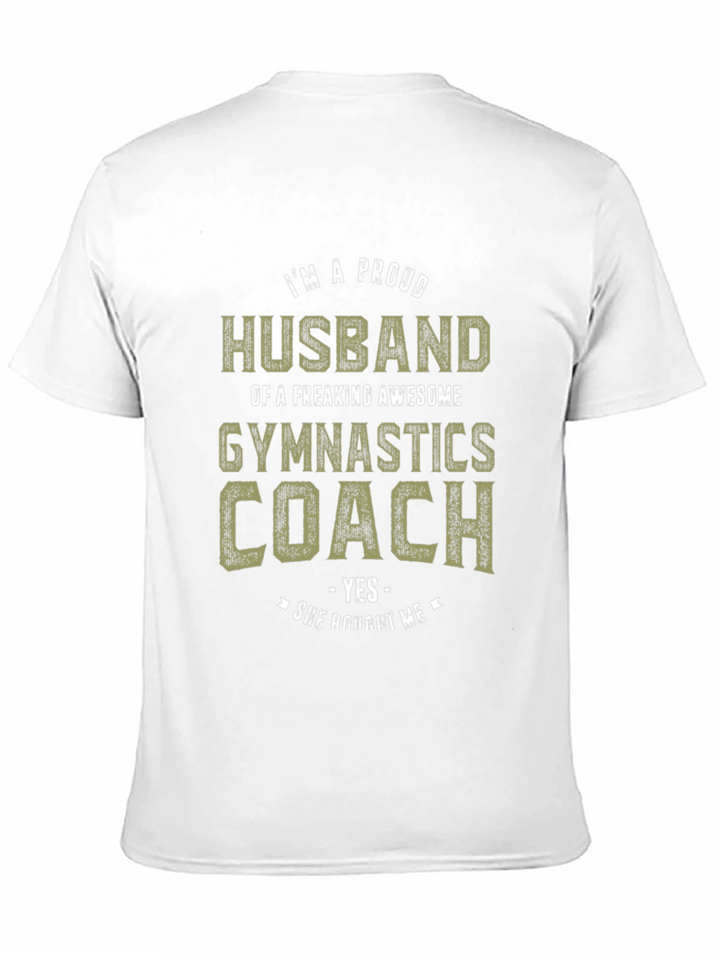 Proud Husband Gymnastics Coach Graphic Tee