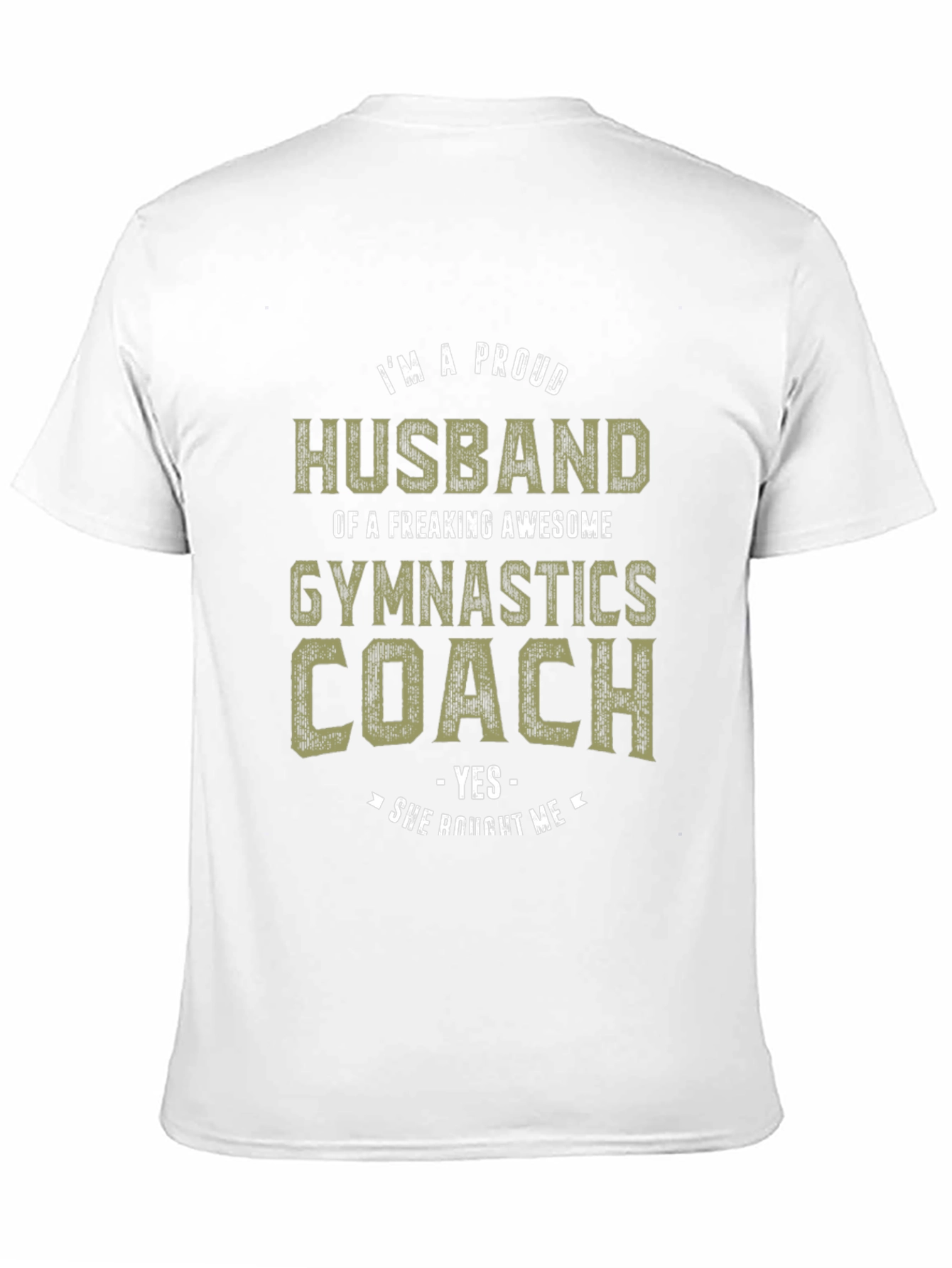 Proud Husband Gymnastics Coach Graphic Tee