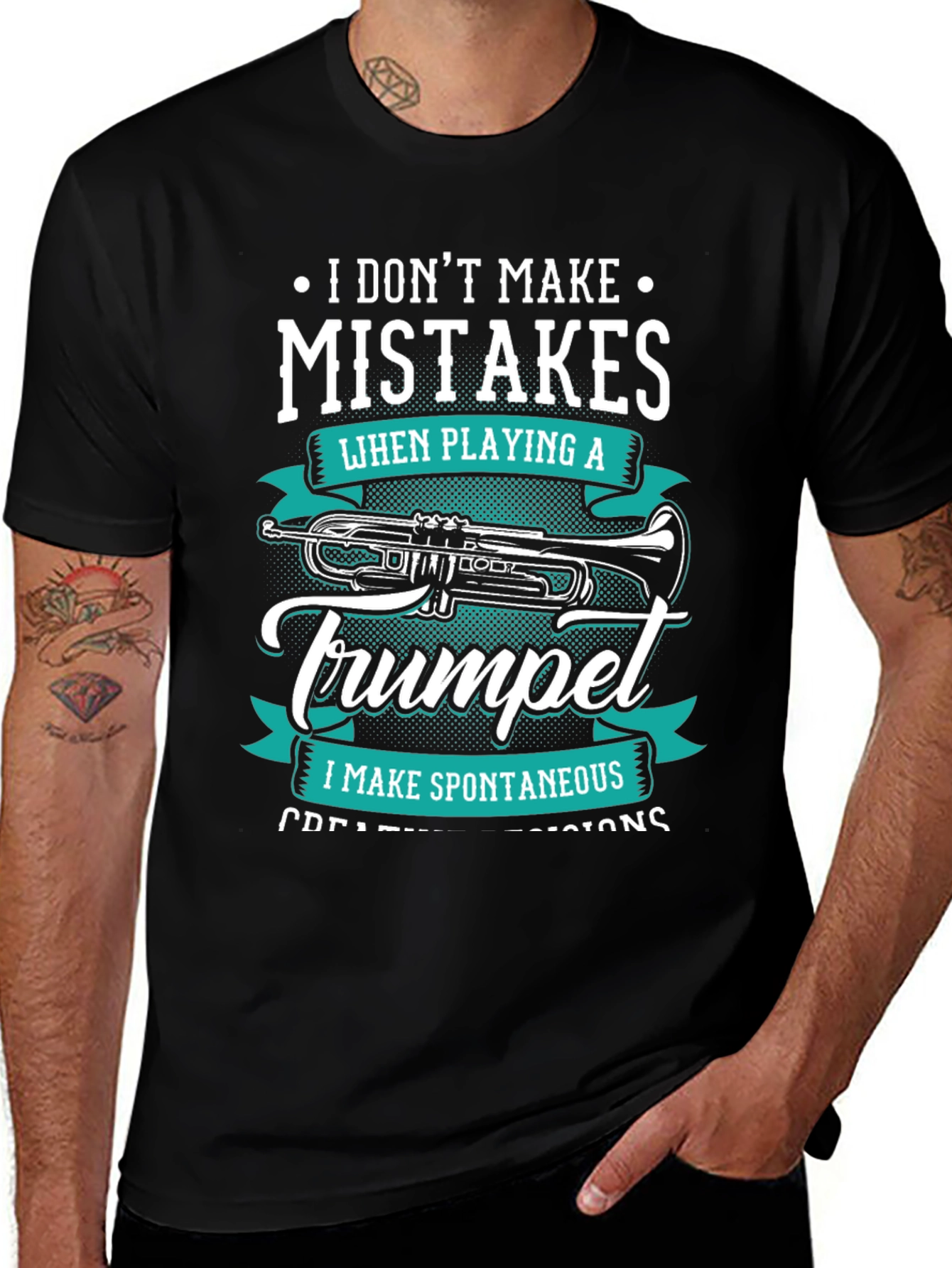 Trumpet Player T-Shirt: Spontaneous Creative Decisions