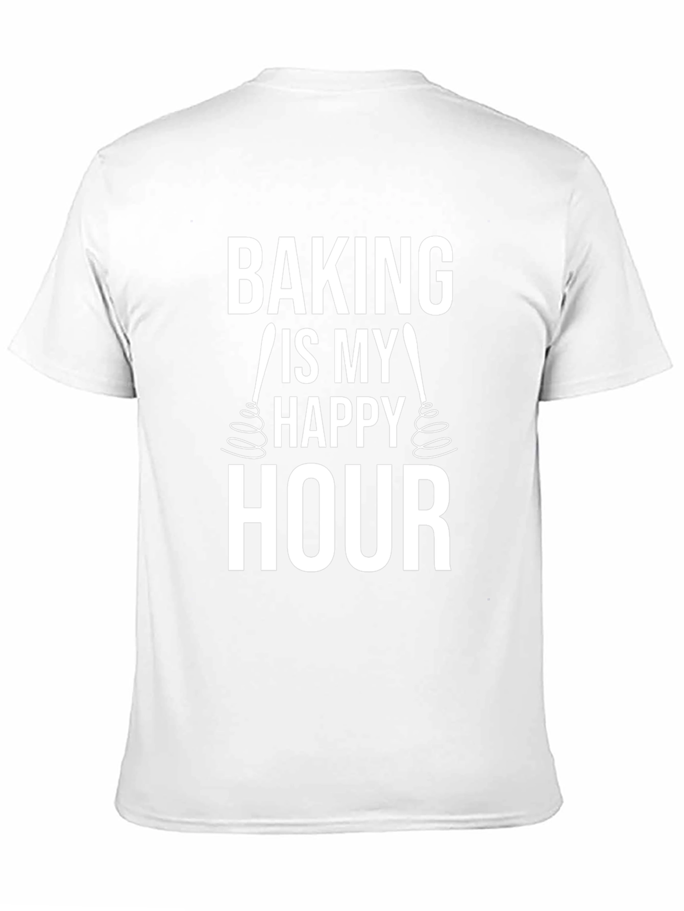 Baking Is My Happy Hour Black T-Shirt