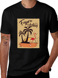 Figure Skating Flamingo Graphic Tee
