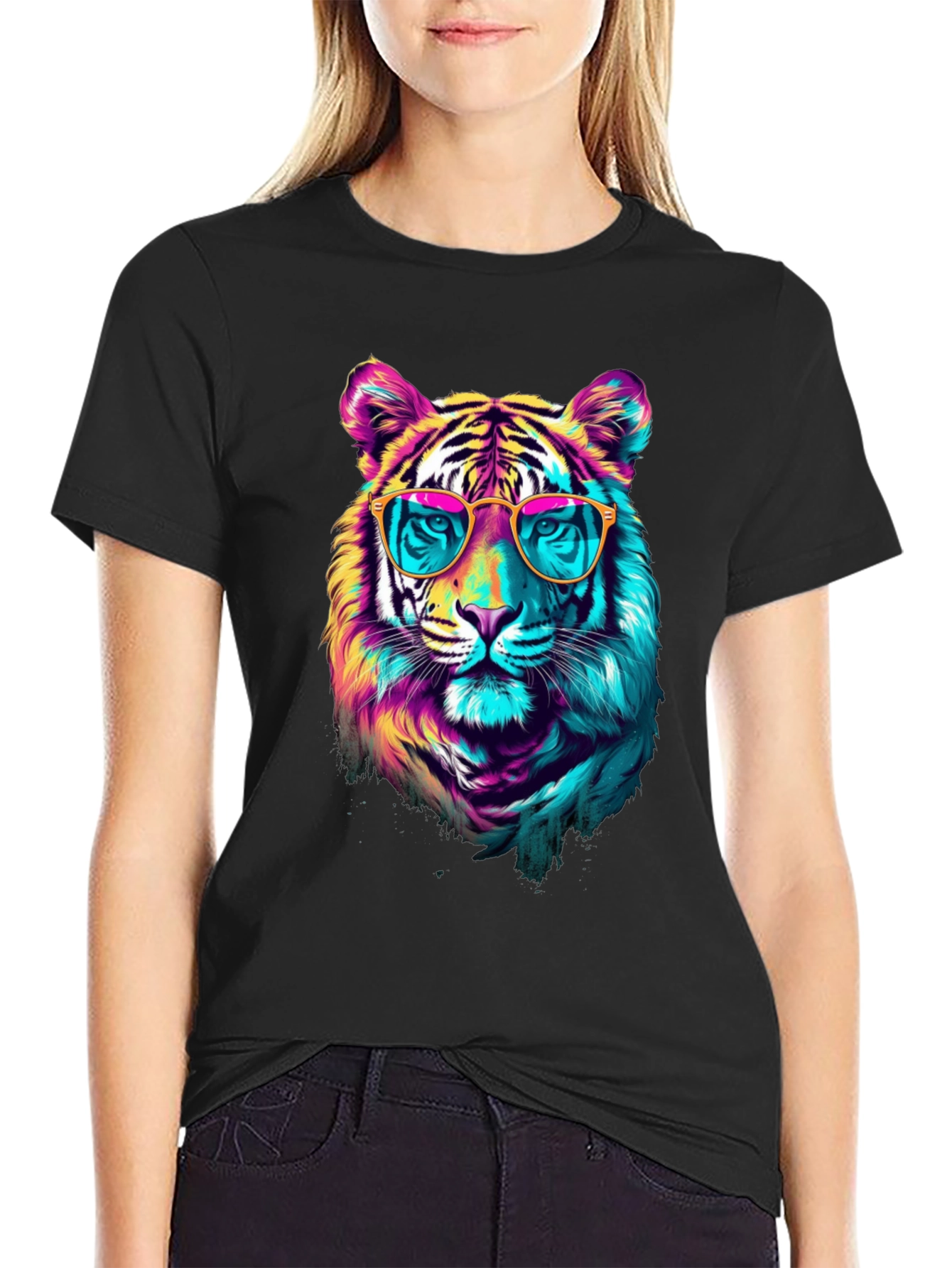 Cool Cat Tee - Tiger with Sunglasses