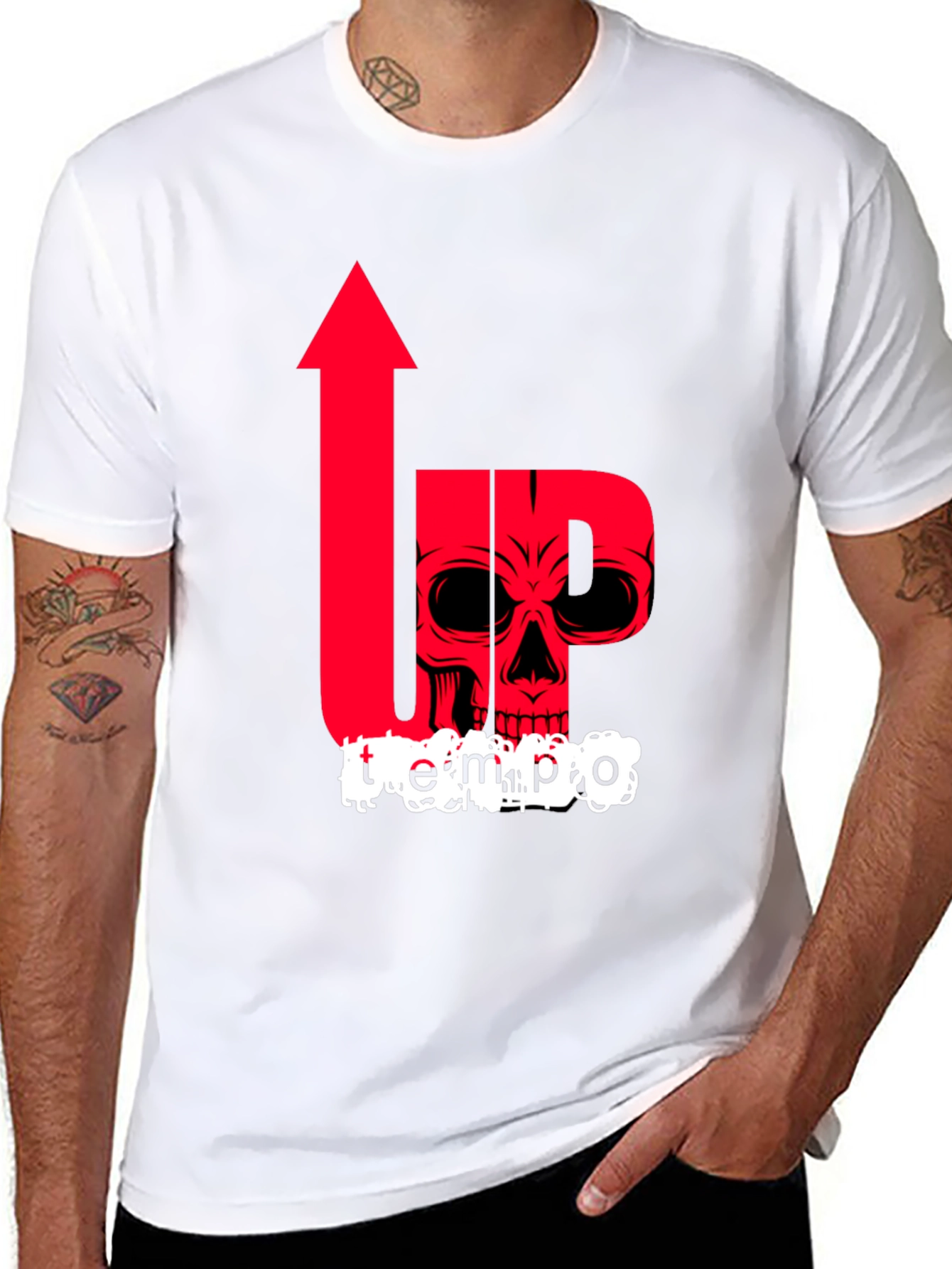 Up Tempo Skull Graphic Tee