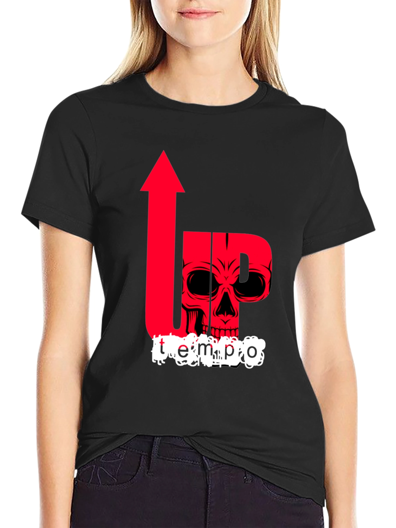 Up Tempo Skull Graphic Tee