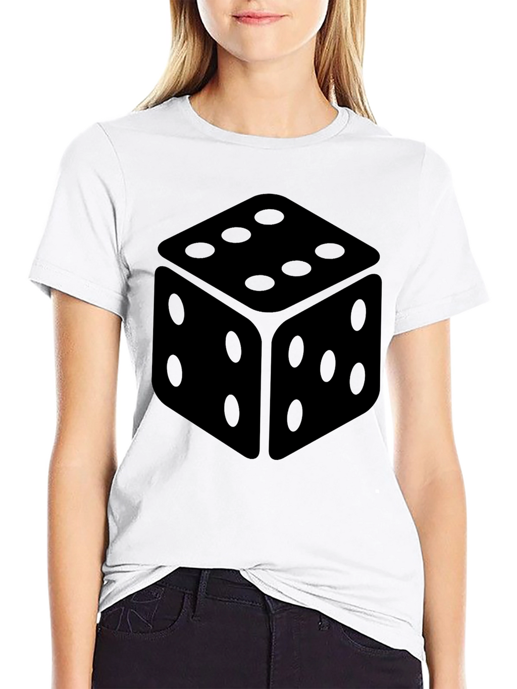 Dice Graphic Black T-Shirt