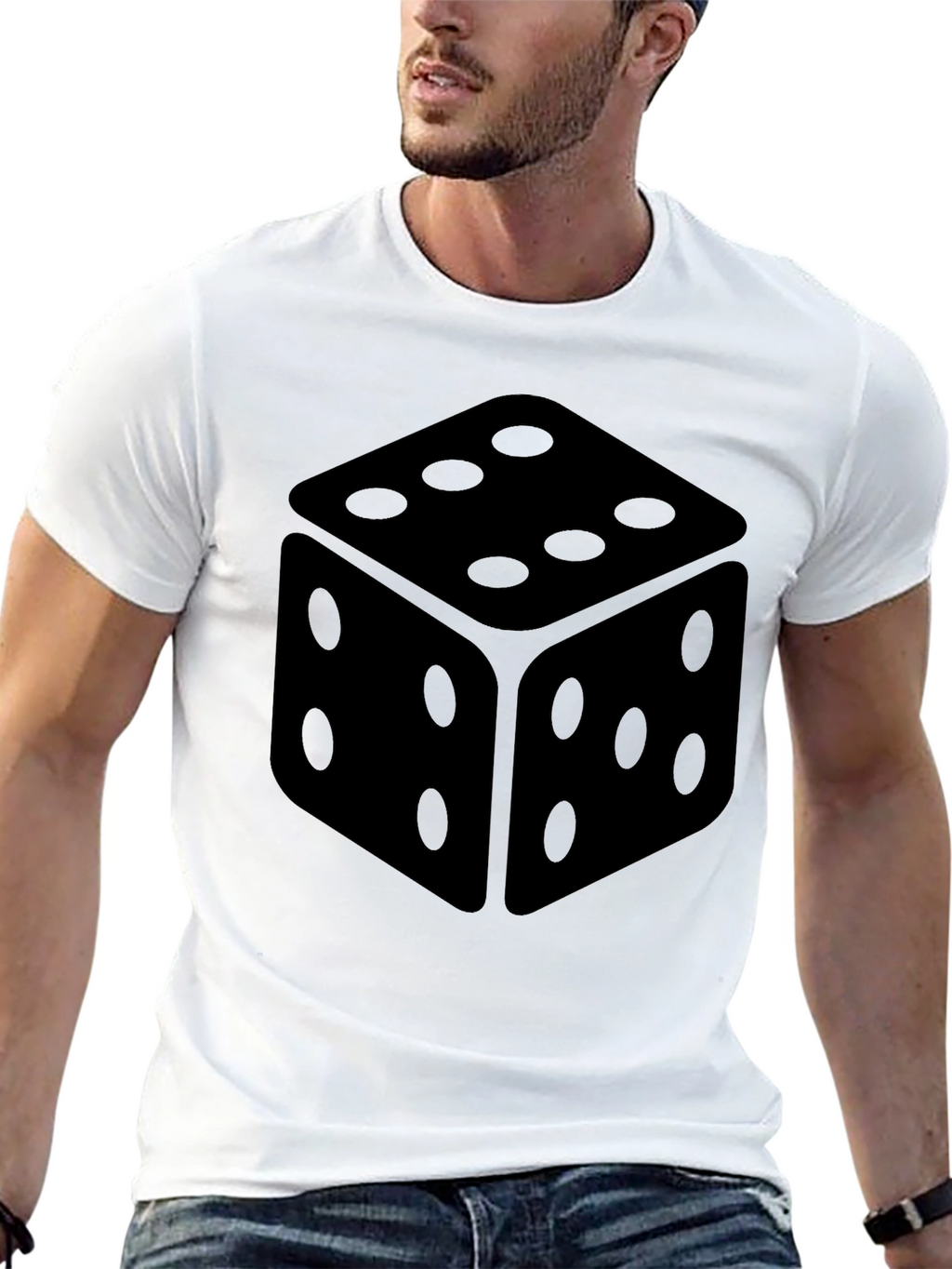 Dice Graphic Black T-Shirt
