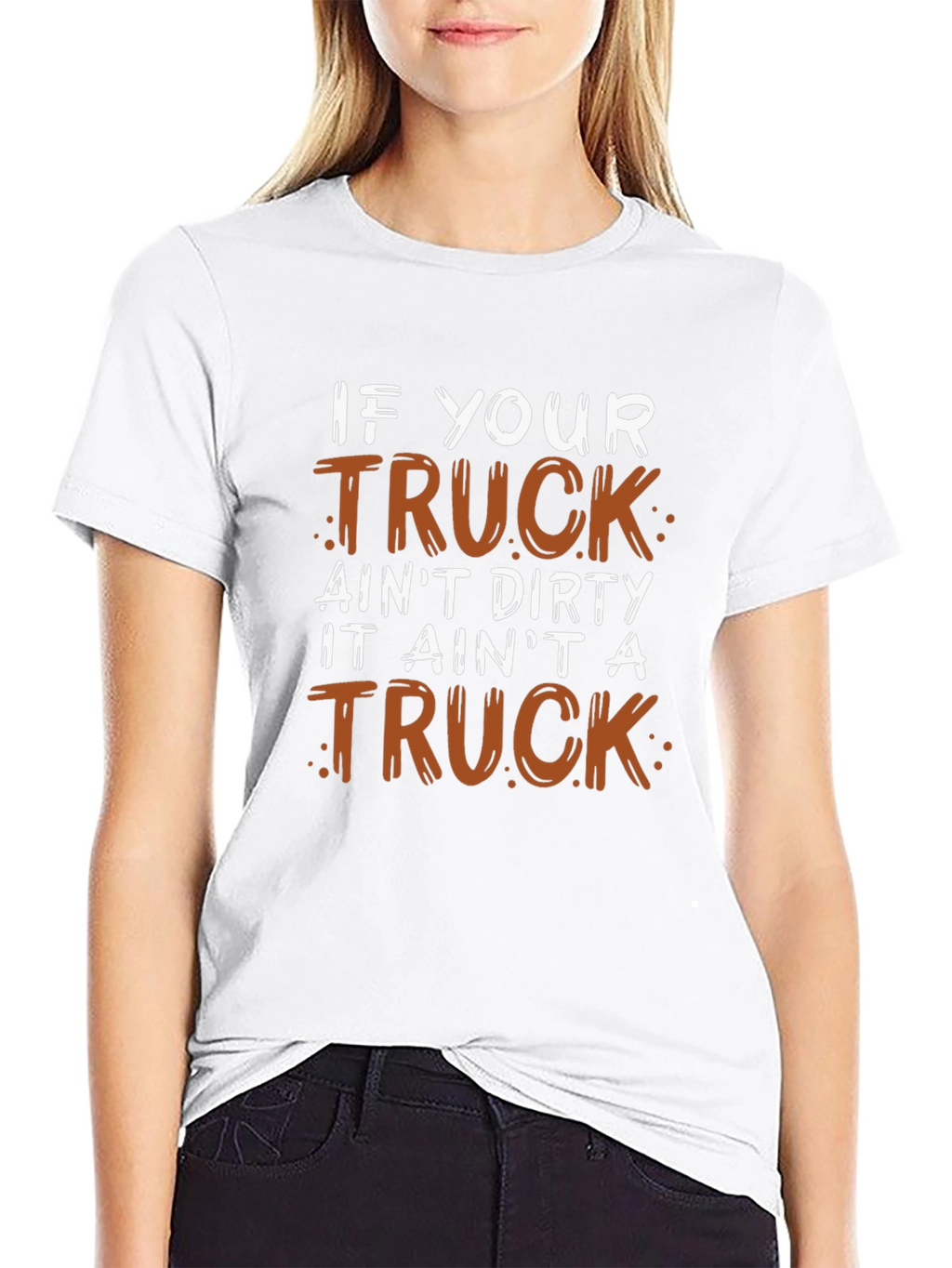 Dirty Truck Graphic Tee - Mens Black Cotton T-Shirt