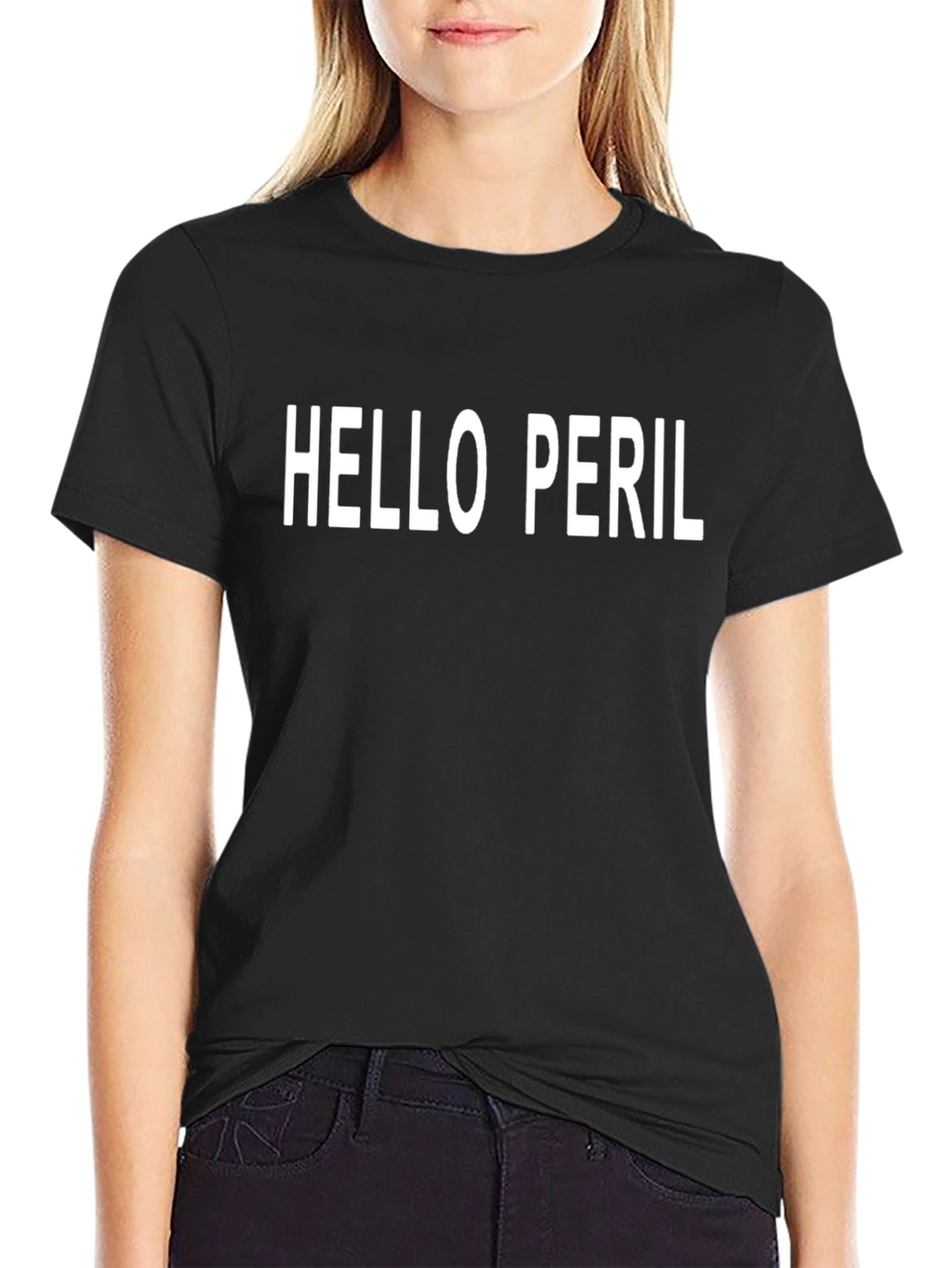 Hello Peril Graphic Tee - Classic Black T-Shirt