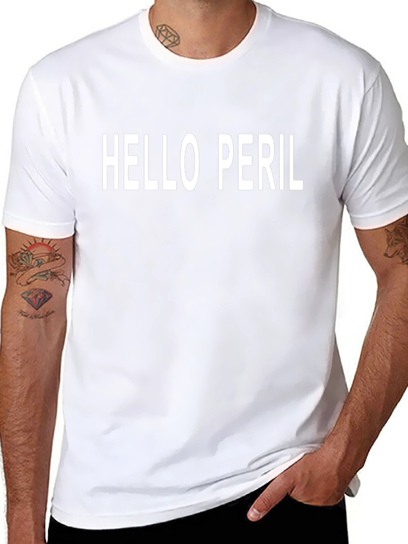 Hello Peril Graphic Tee - Classic Black T-Shirt