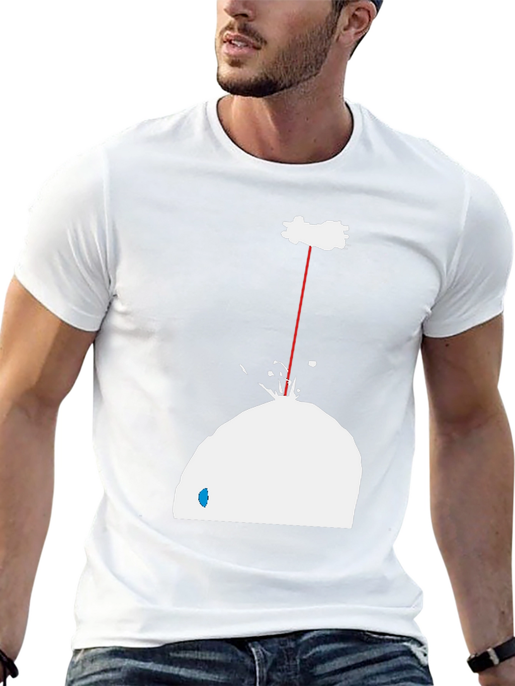 Abstract T-Shirt - Laser Snow Cone Design