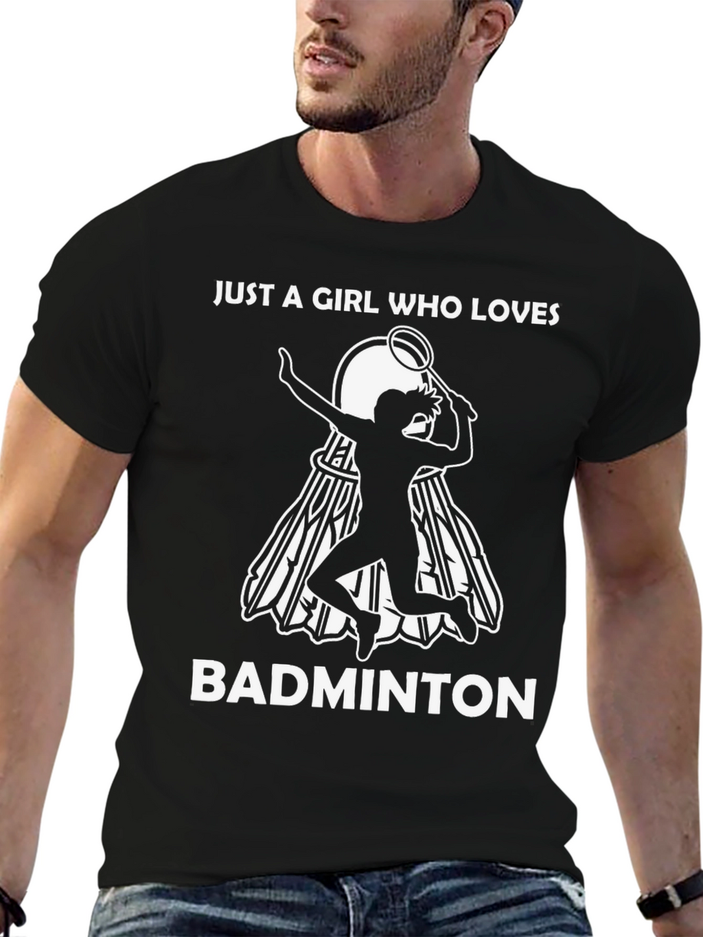 Badminton Girl T-Shirt - Love for Badminton