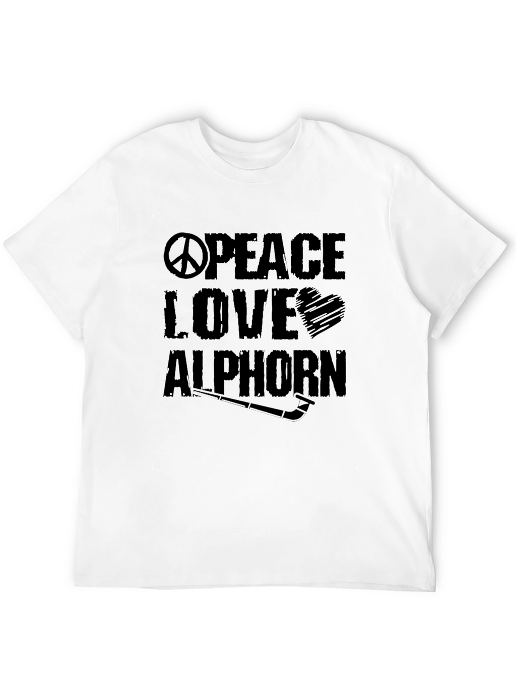 Peace Love Alphorn T-Shirt