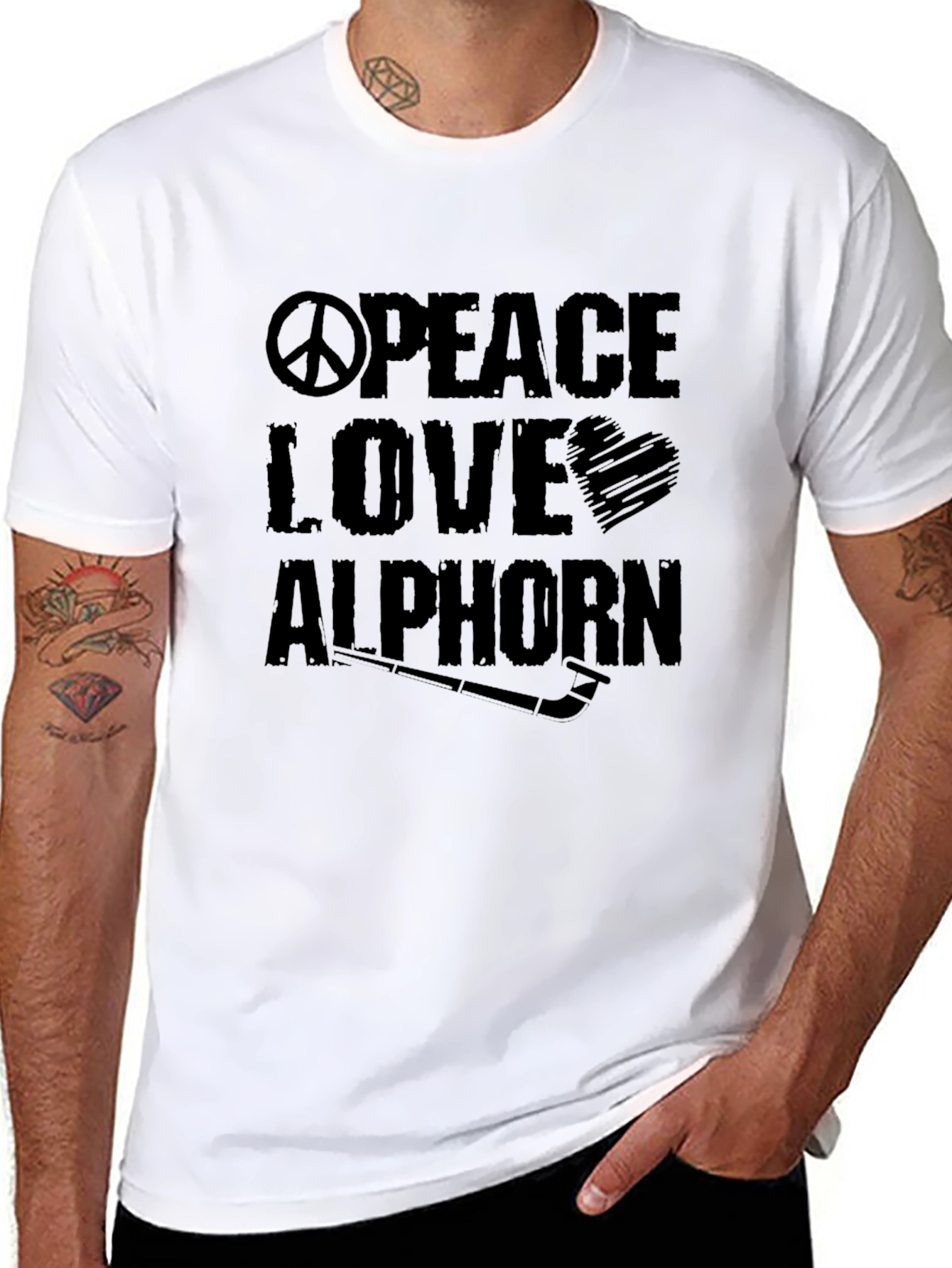 Peace Love Alphorn T-Shirt