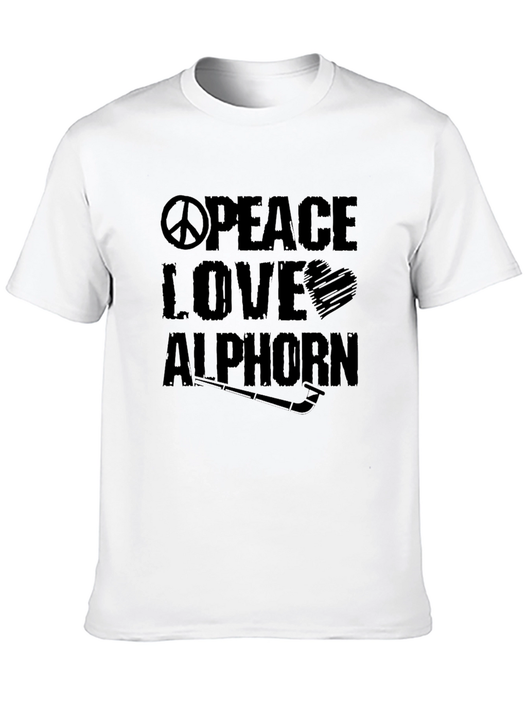 Peace Love Alphorn T-Shirt