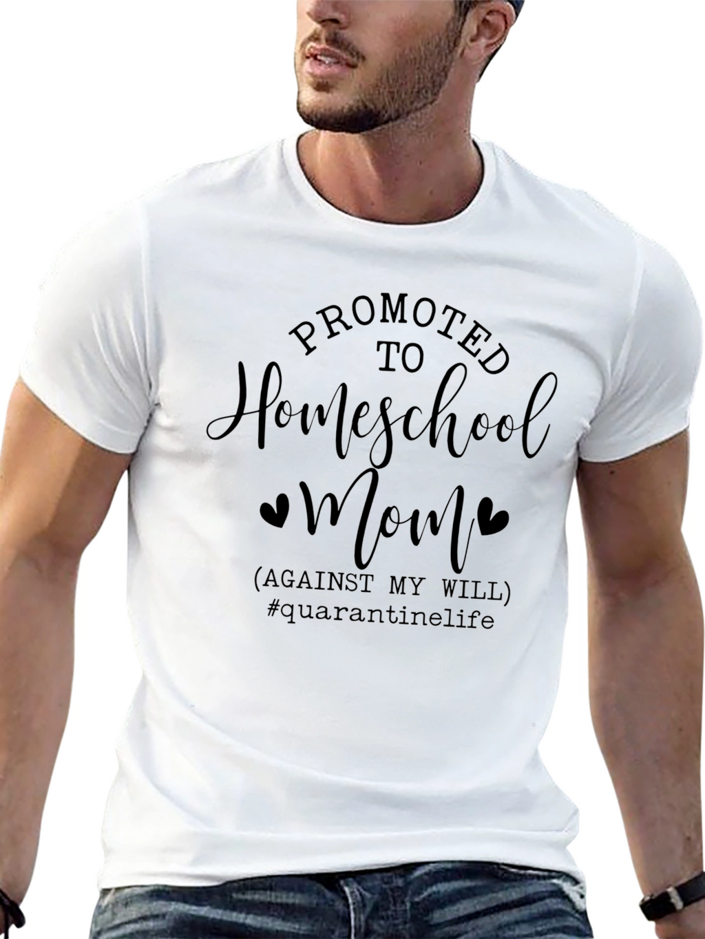 Promoted To Homeschool Mom T-Shirt Quarantine Life Tee