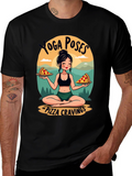 Yoga Poses and Pizza Cravings T-Shirt