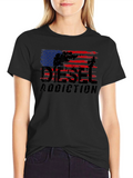 Diesel Addiction USA Flag Graphic T-Shirt