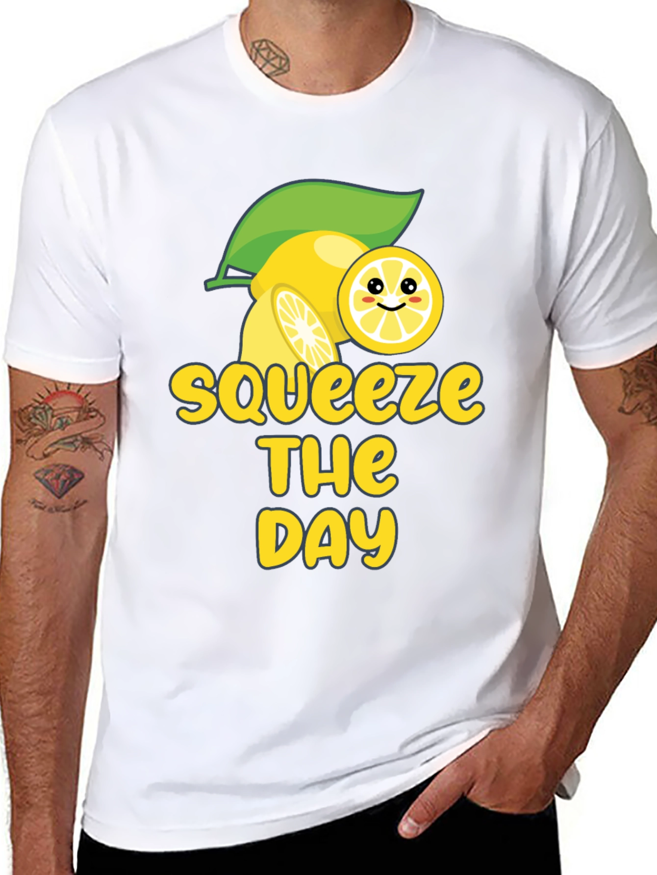 Squeeze the Day T-Shirt - Lemon Graphic Tee
