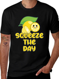 Squeeze the Day T-Shirt - Lemon Graphic Tee