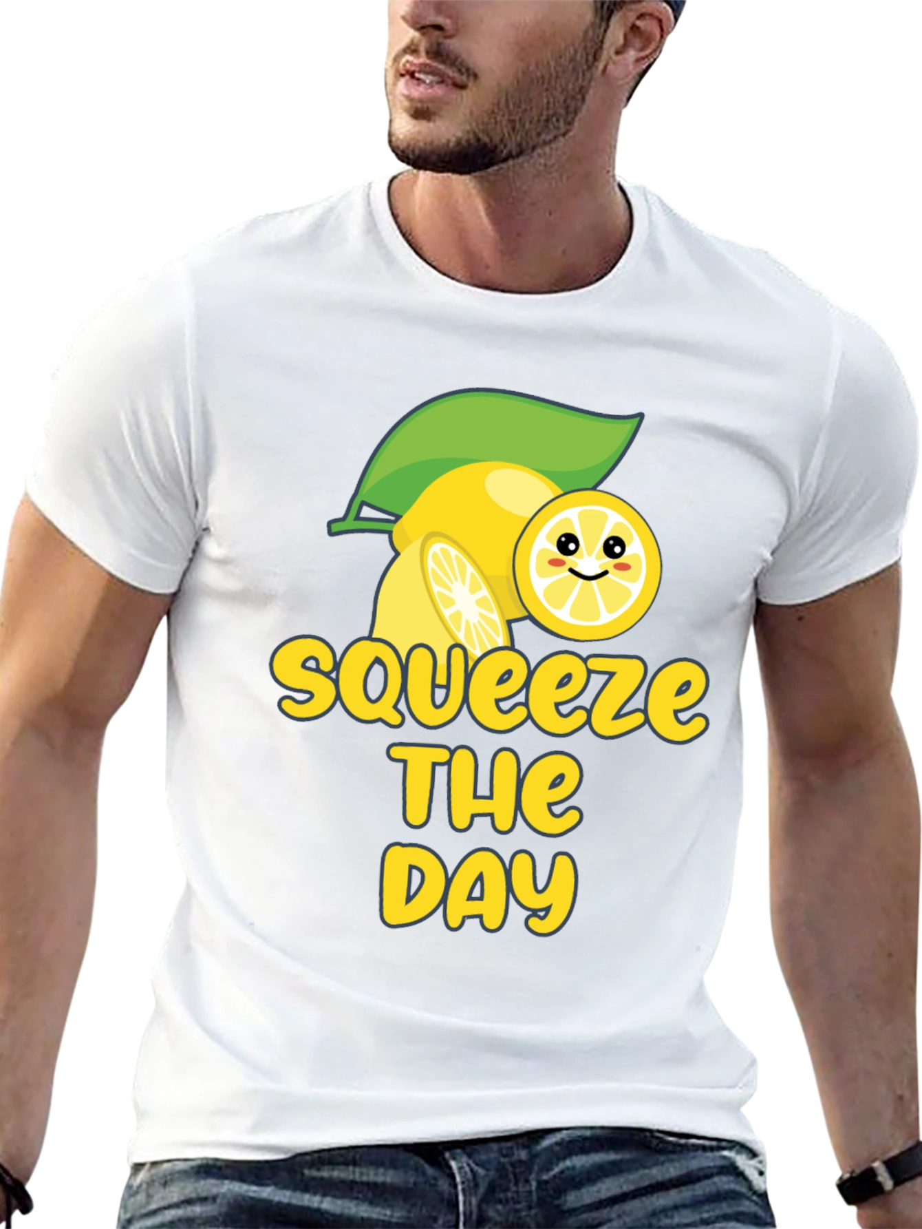 Squeeze the Day T-Shirt - Lemon Graphic Tee