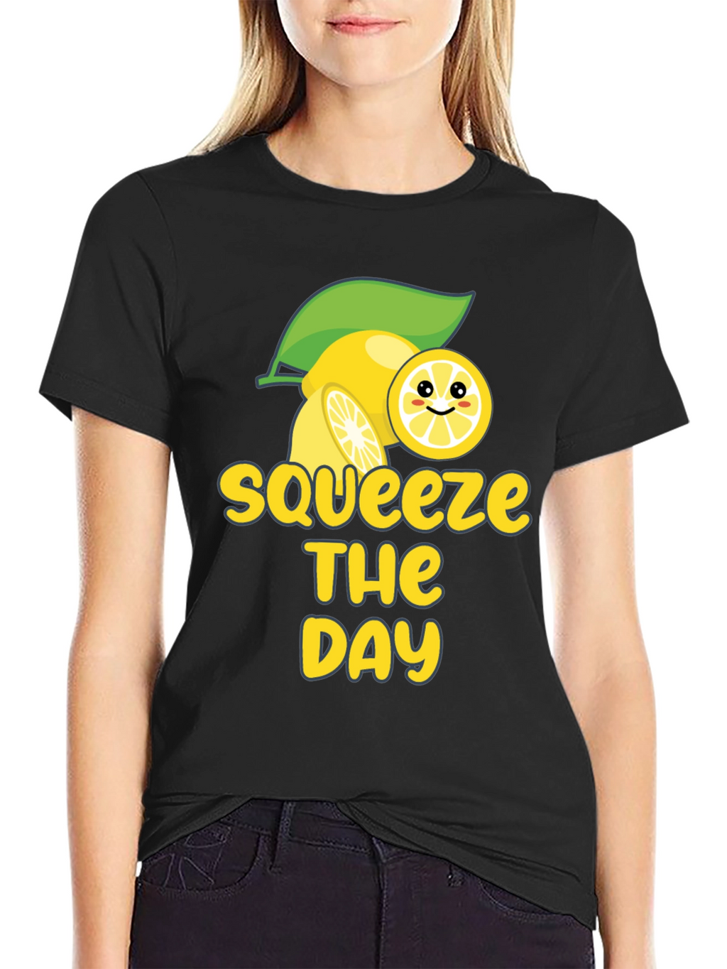 Squeeze the Day T-Shirt - Lemon Graphic Tee
