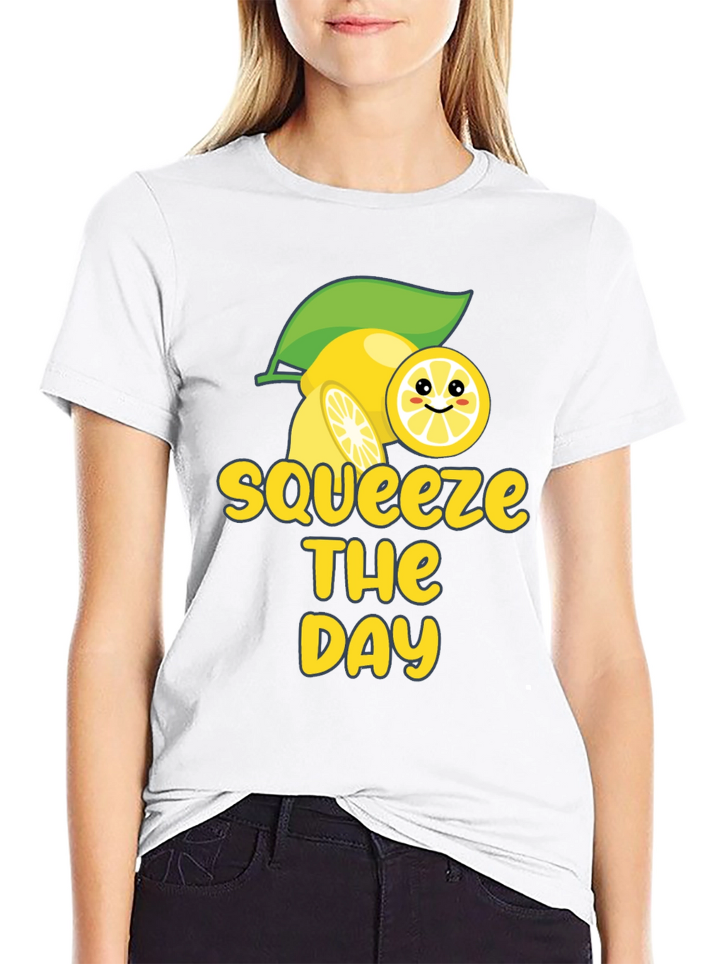 Squeeze the Day T-Shirt - Lemon Graphic Tee