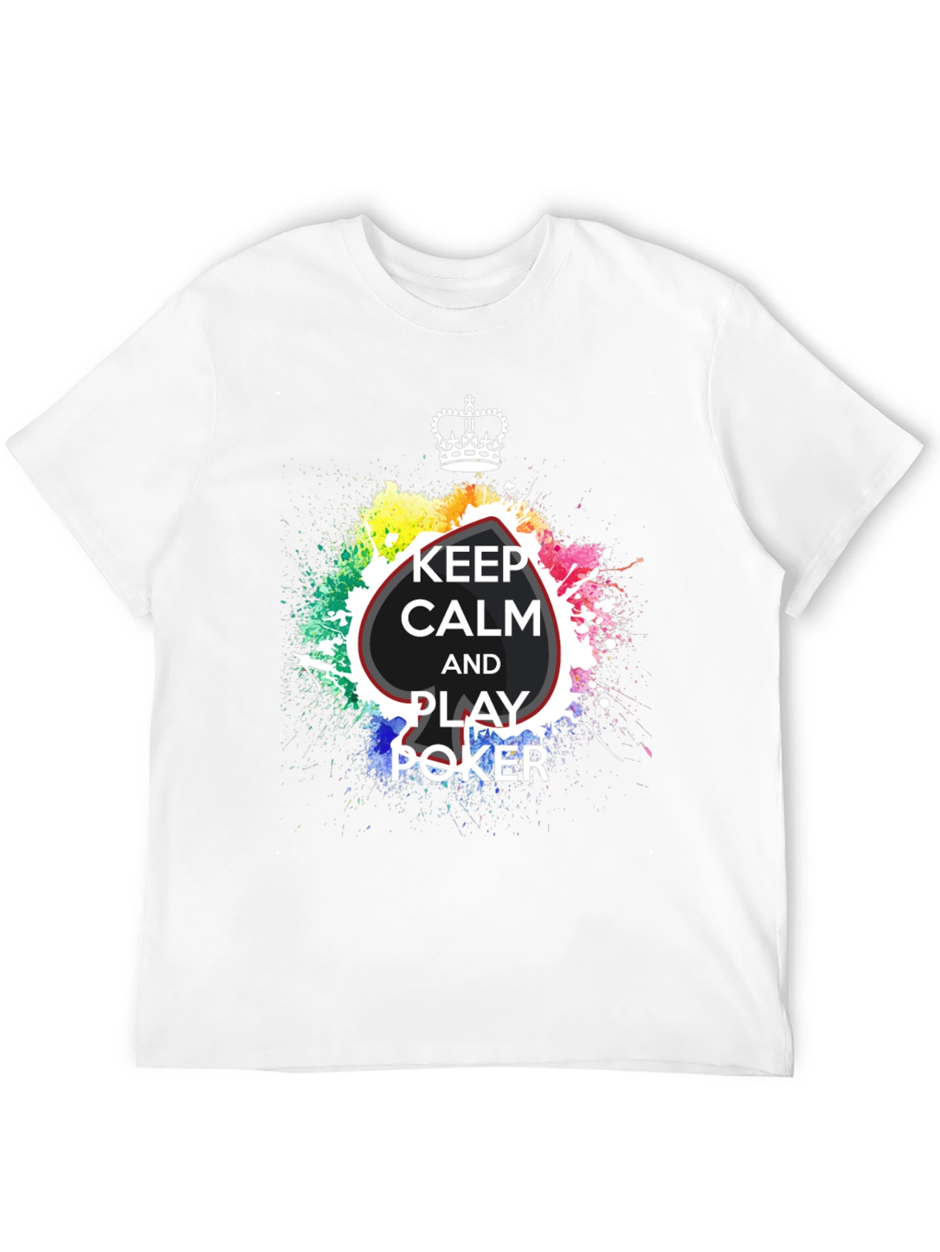 Keep Calm and Play Poker Black T-Shirt