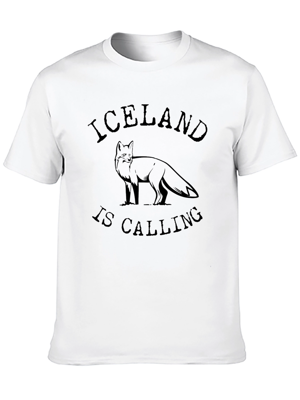 Iceland is Calling Black T-Shirt