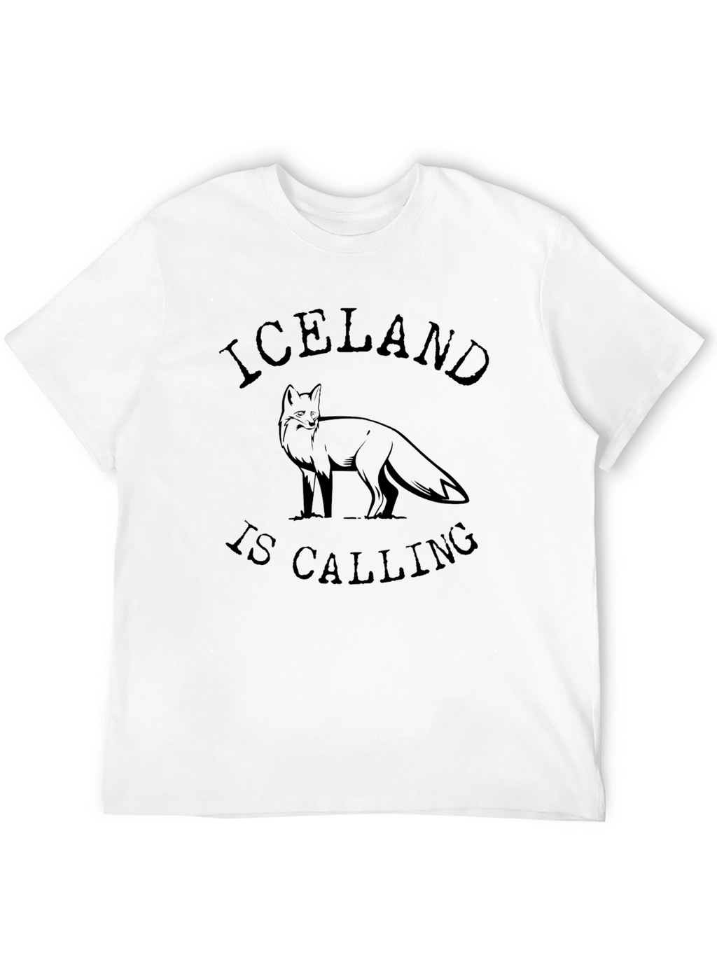 Iceland is Calling Black T-Shirt