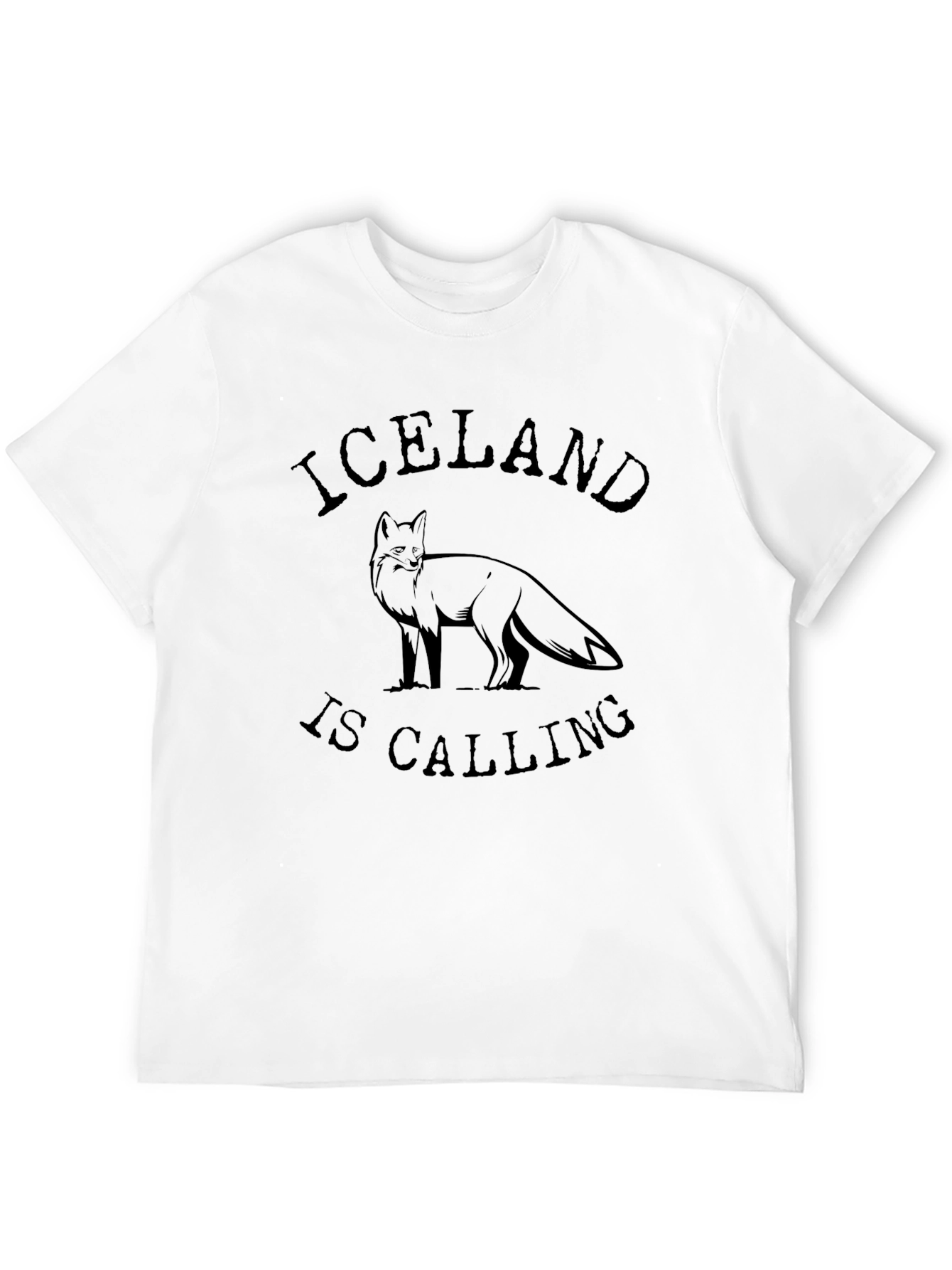 Iceland is Calling Black T-Shirt