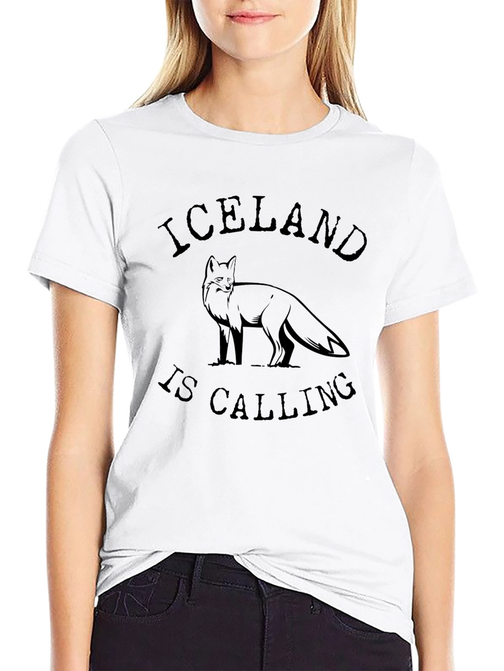 Iceland is Calling Black T-Shirt