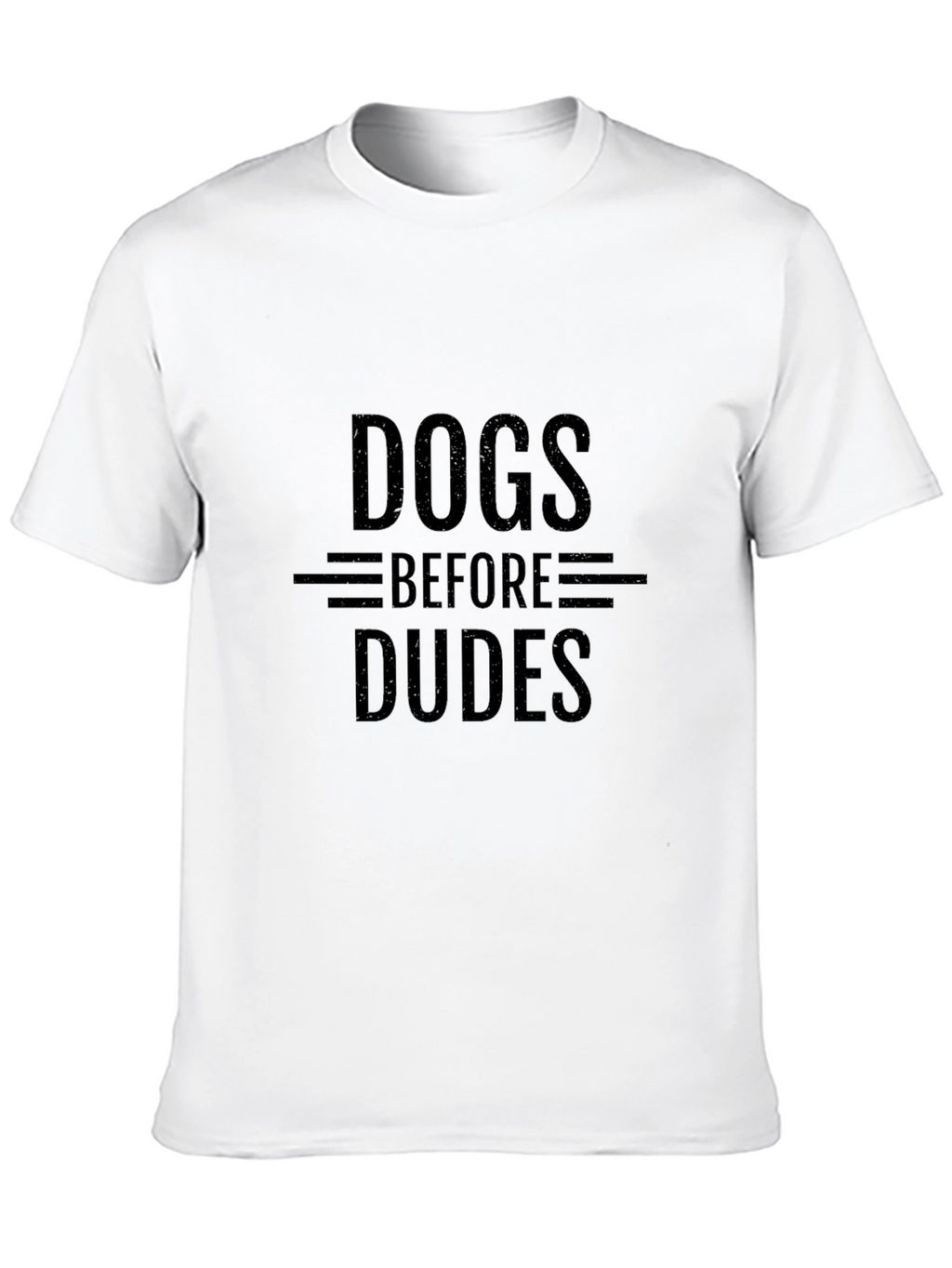 Dogs Before Dudes Black Graphic Tee