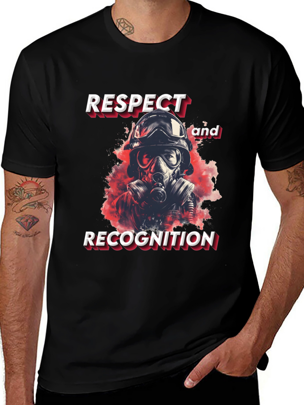 Respect Recognition Firefighter Graphic Tee