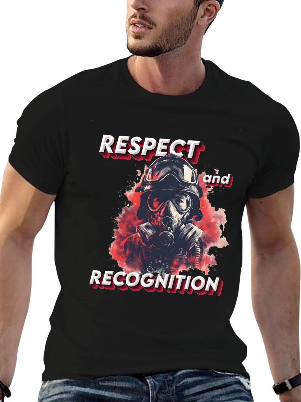 Respect Recognition Firefighter Graphic Tee