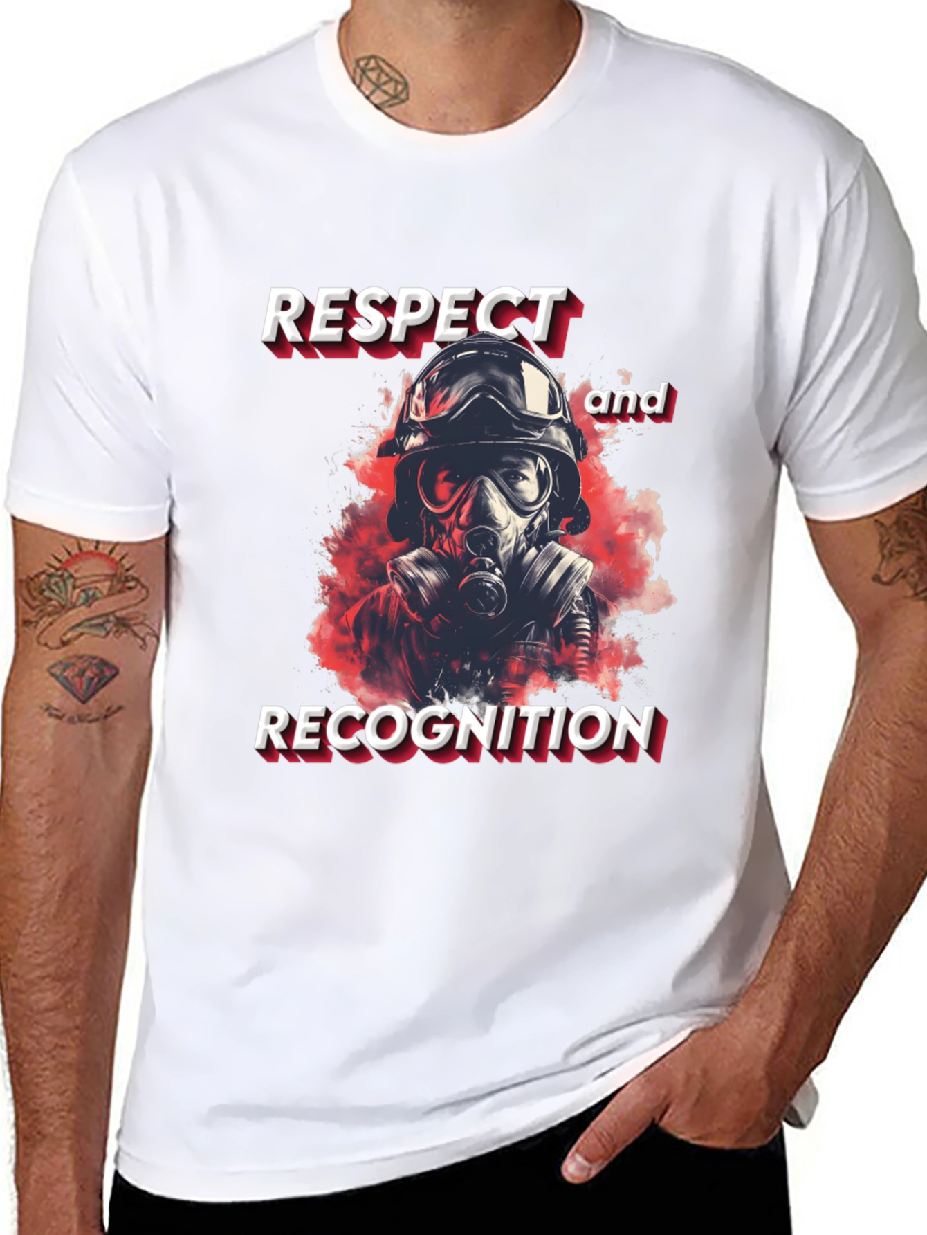 Respect Recognition Firefighter Graphic Tee