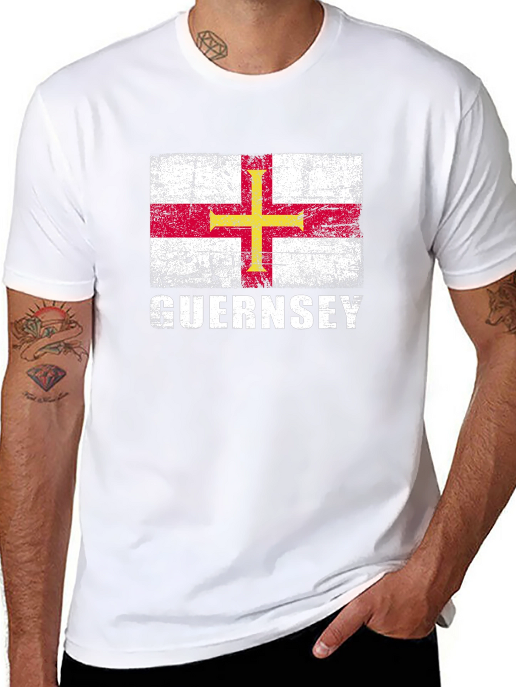 Guernsey Flag Graphic T-Shirt