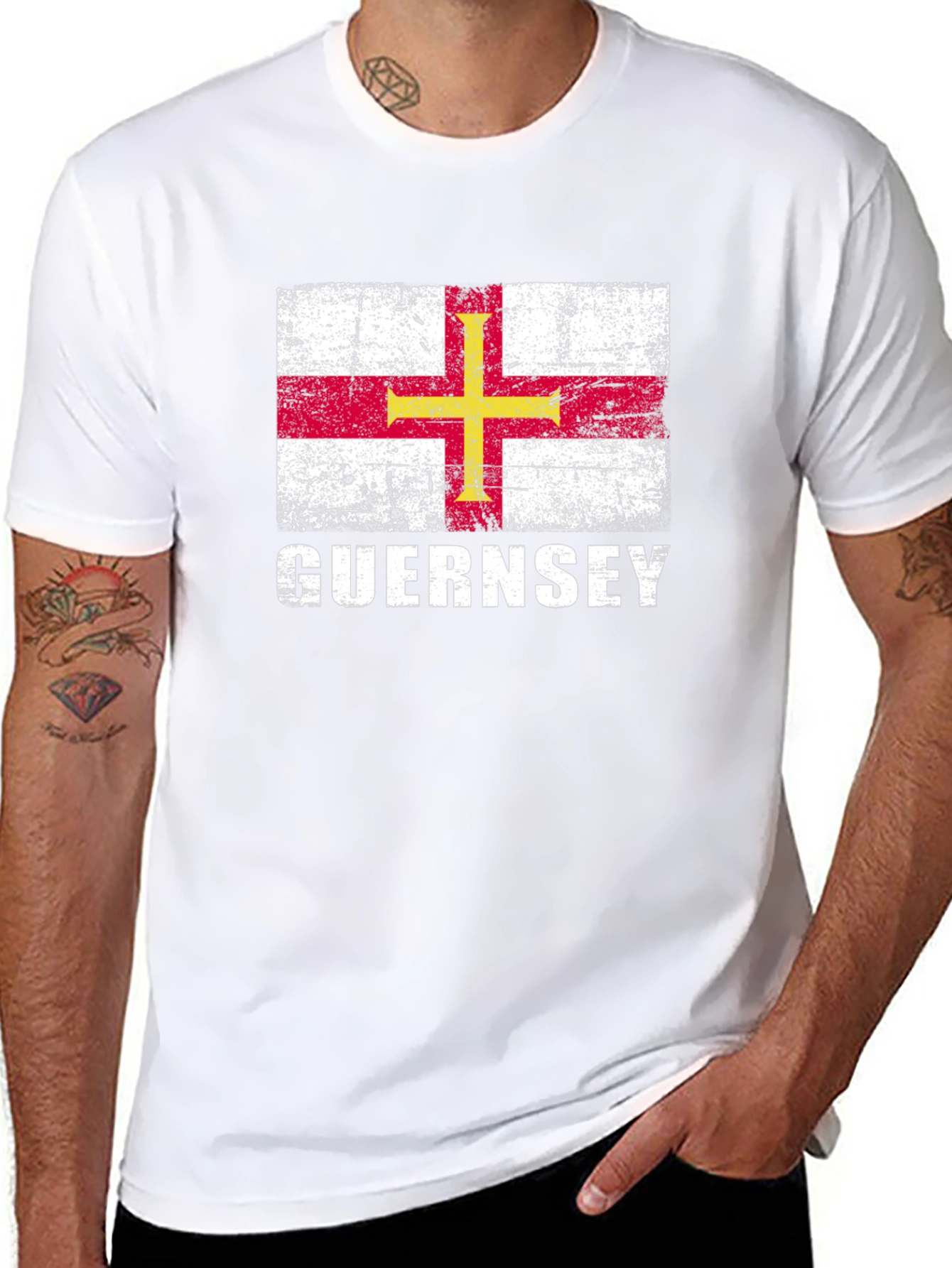 Guernsey Flag Graphic T-Shirt