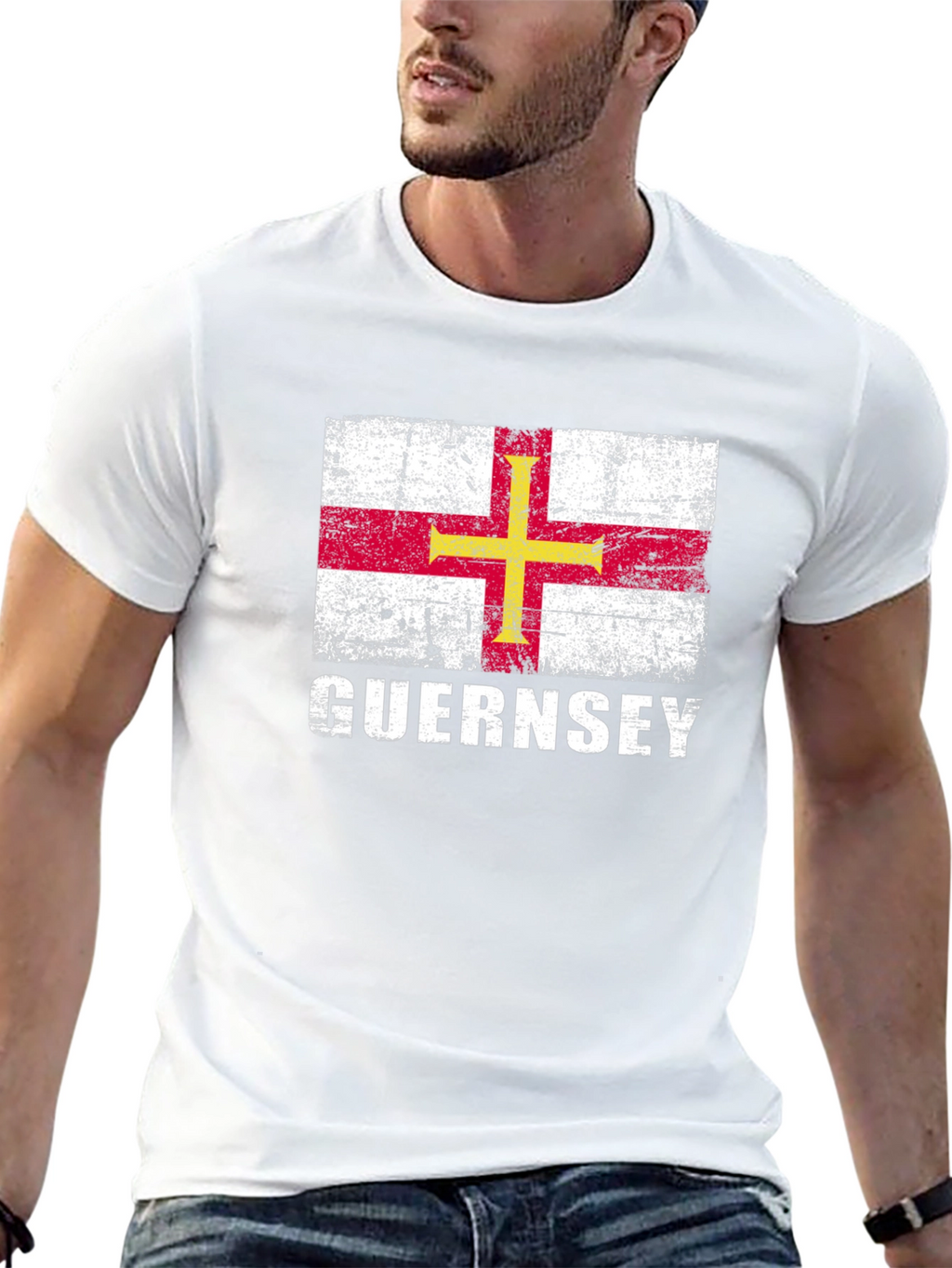 Guernsey Flag Graphic T-Shirt