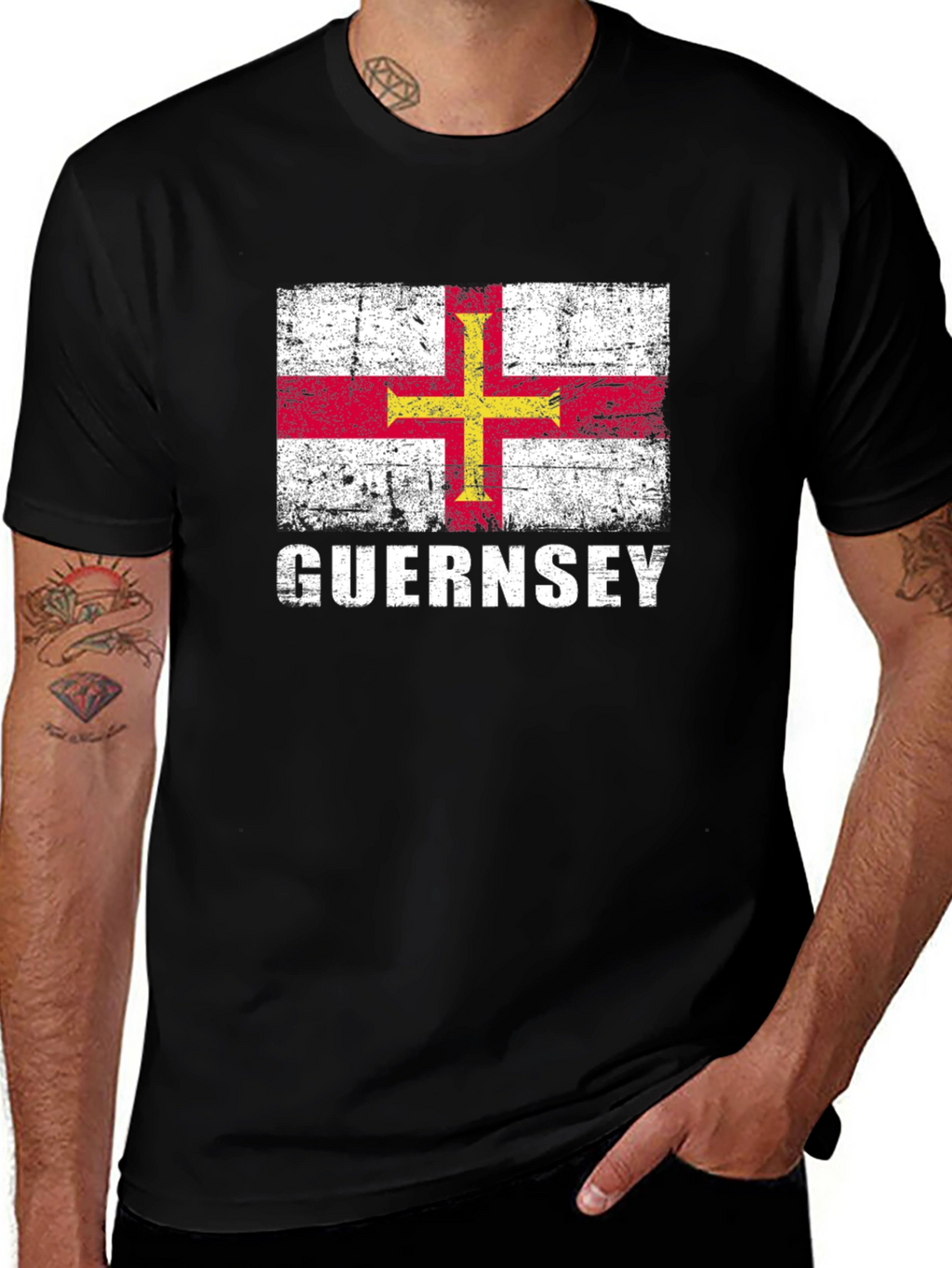 Guernsey Flag Graphic T-Shirt