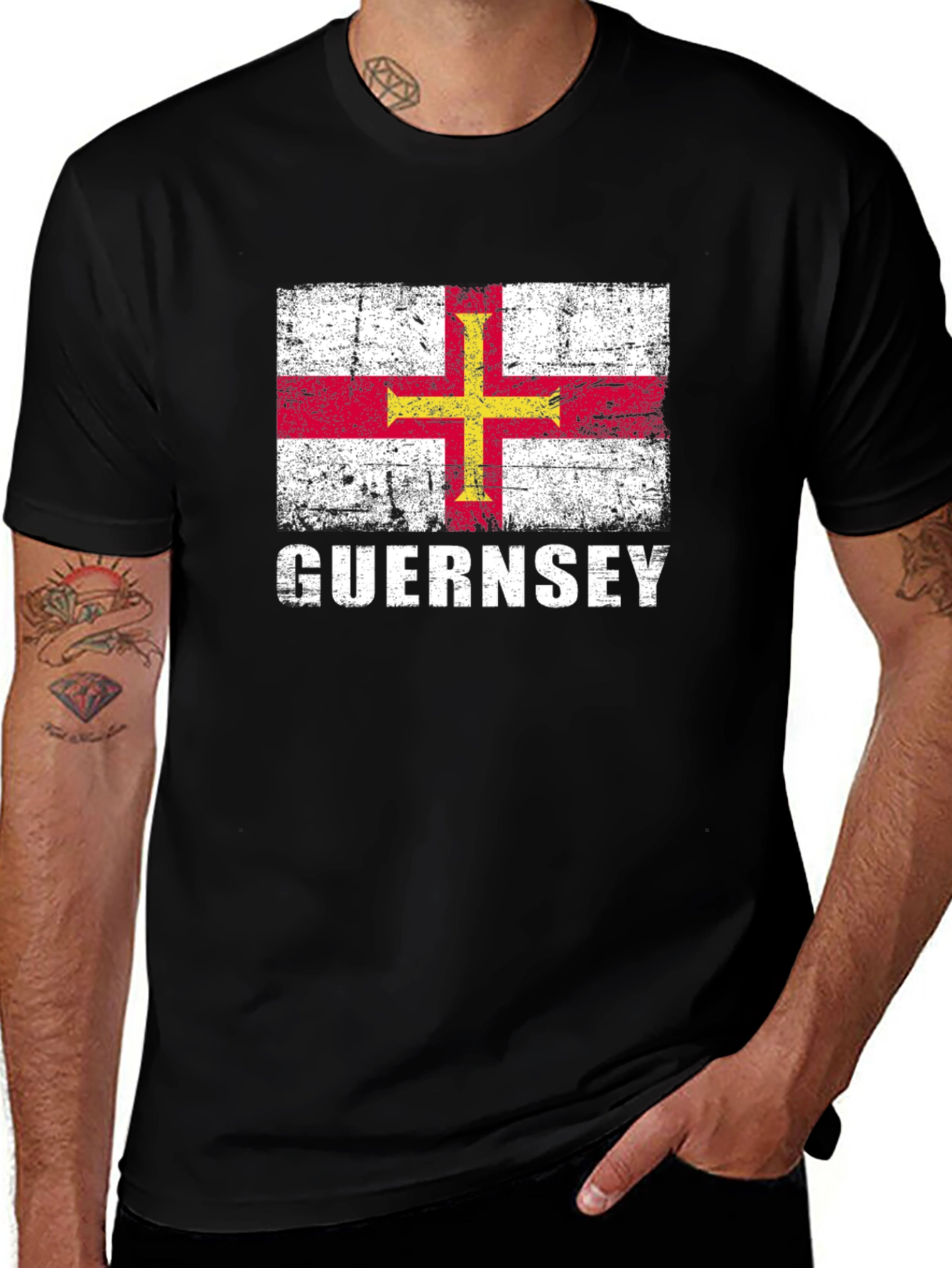 Guernsey Flag Graphic T-Shirt