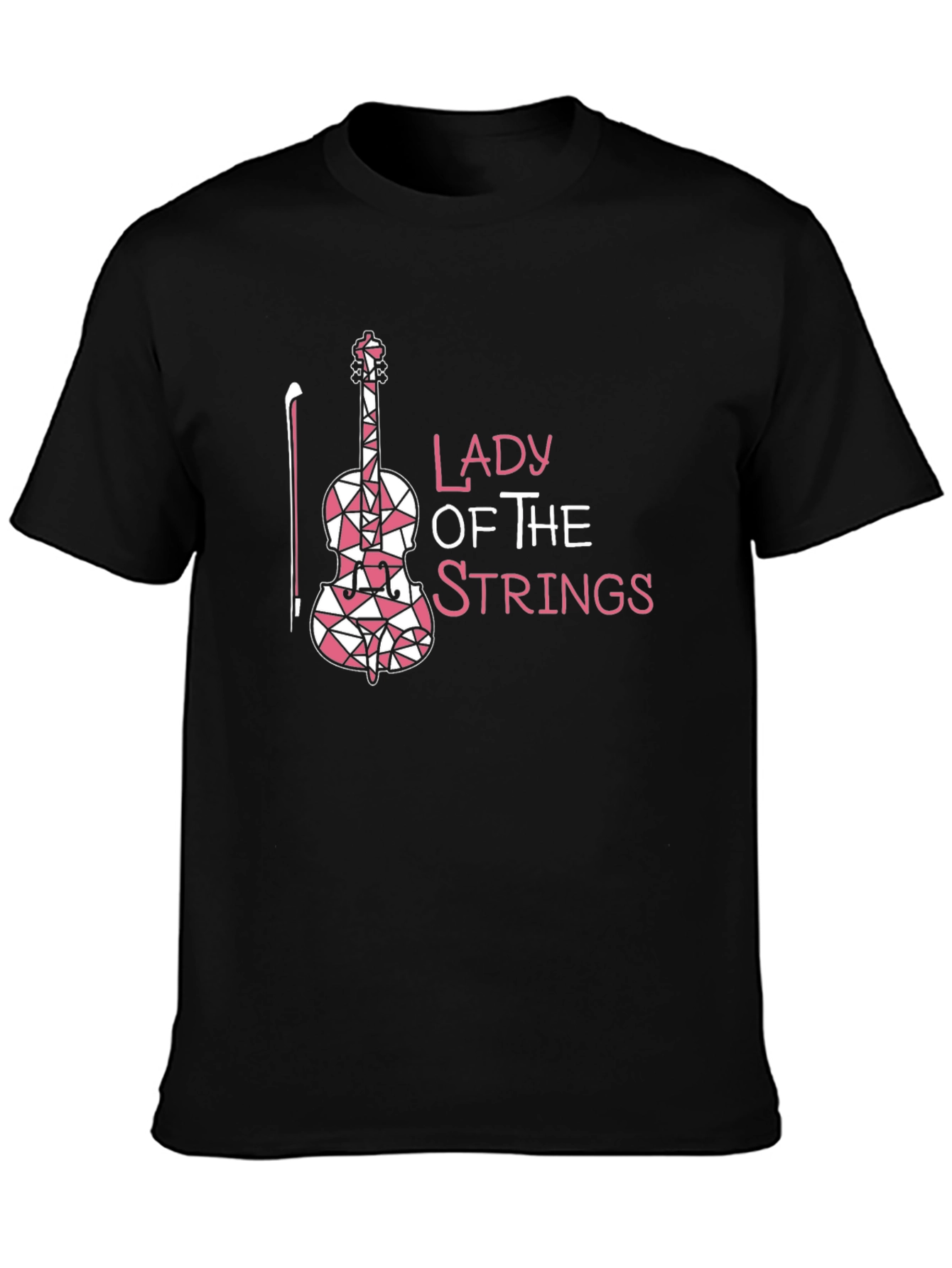 Lady of the Strings Black T-Shirt