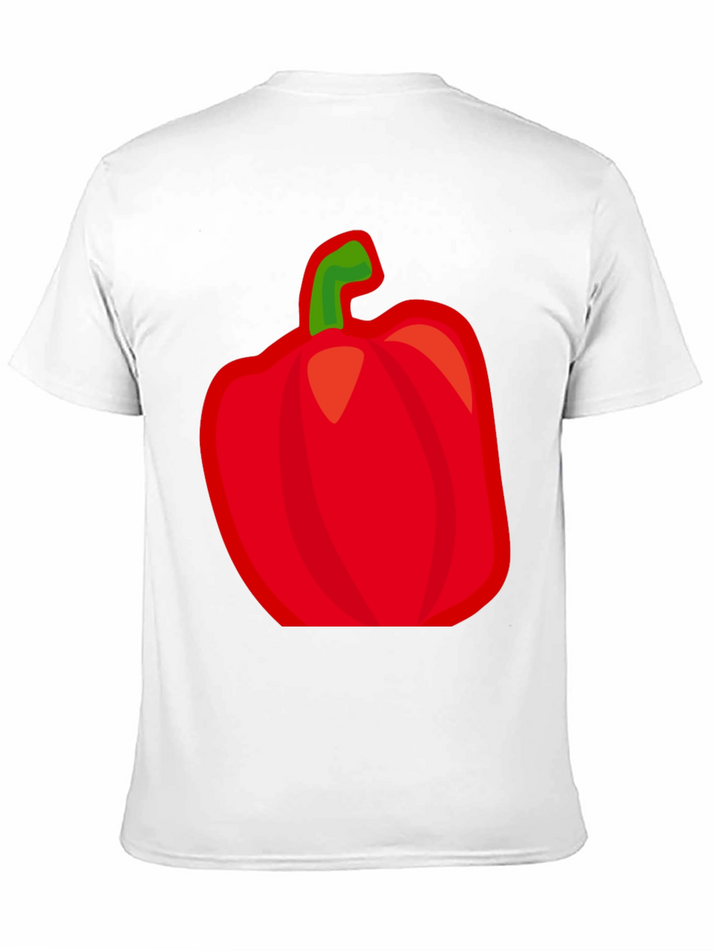 Red Pepper Graphic Tee - Black Cotton Shirt